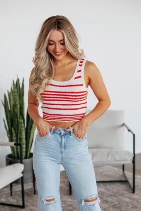 Scottie Striped Tank - Cherry Mix,Women Tank
