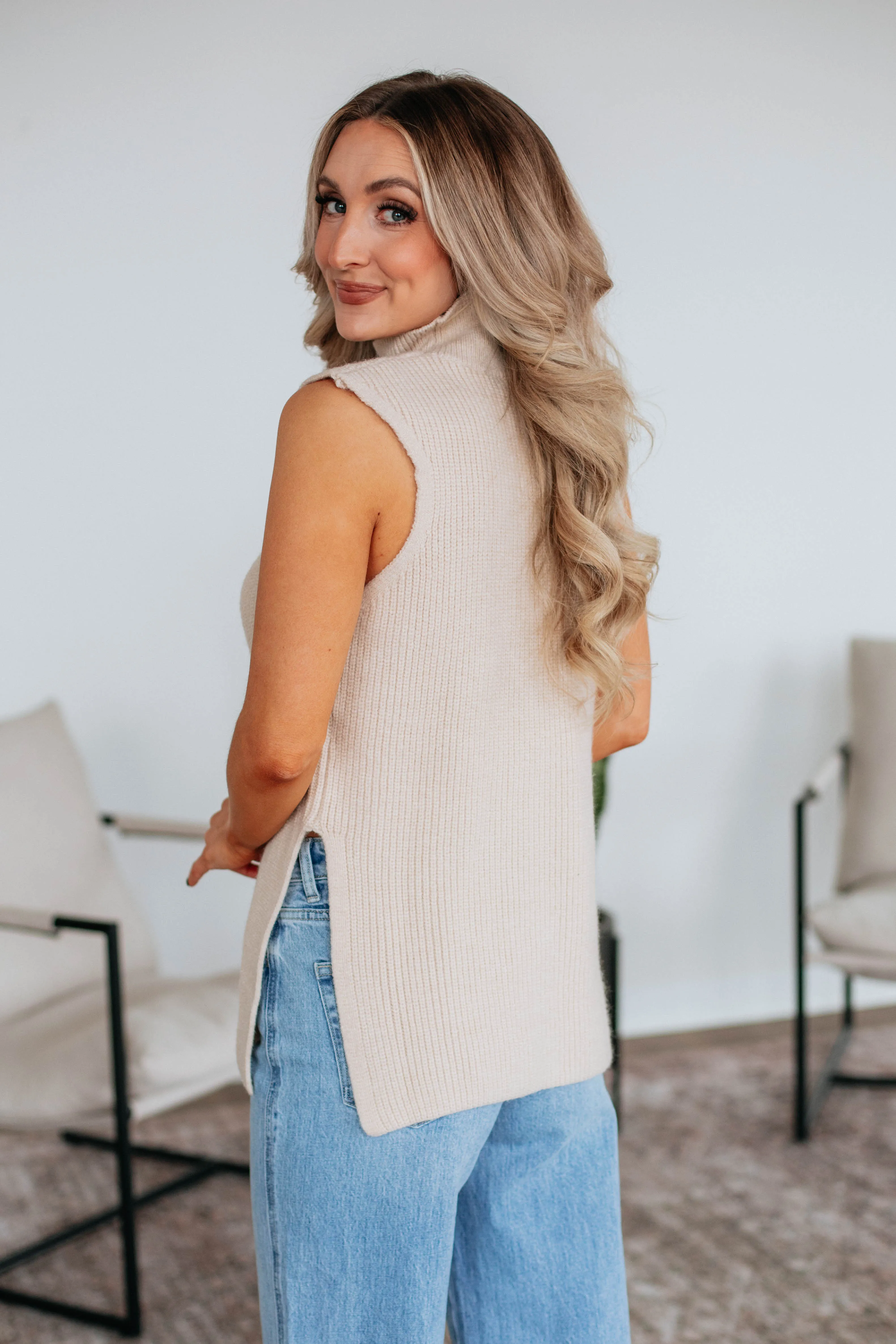 Sophia Sweater Top - Cream,Women Sweater