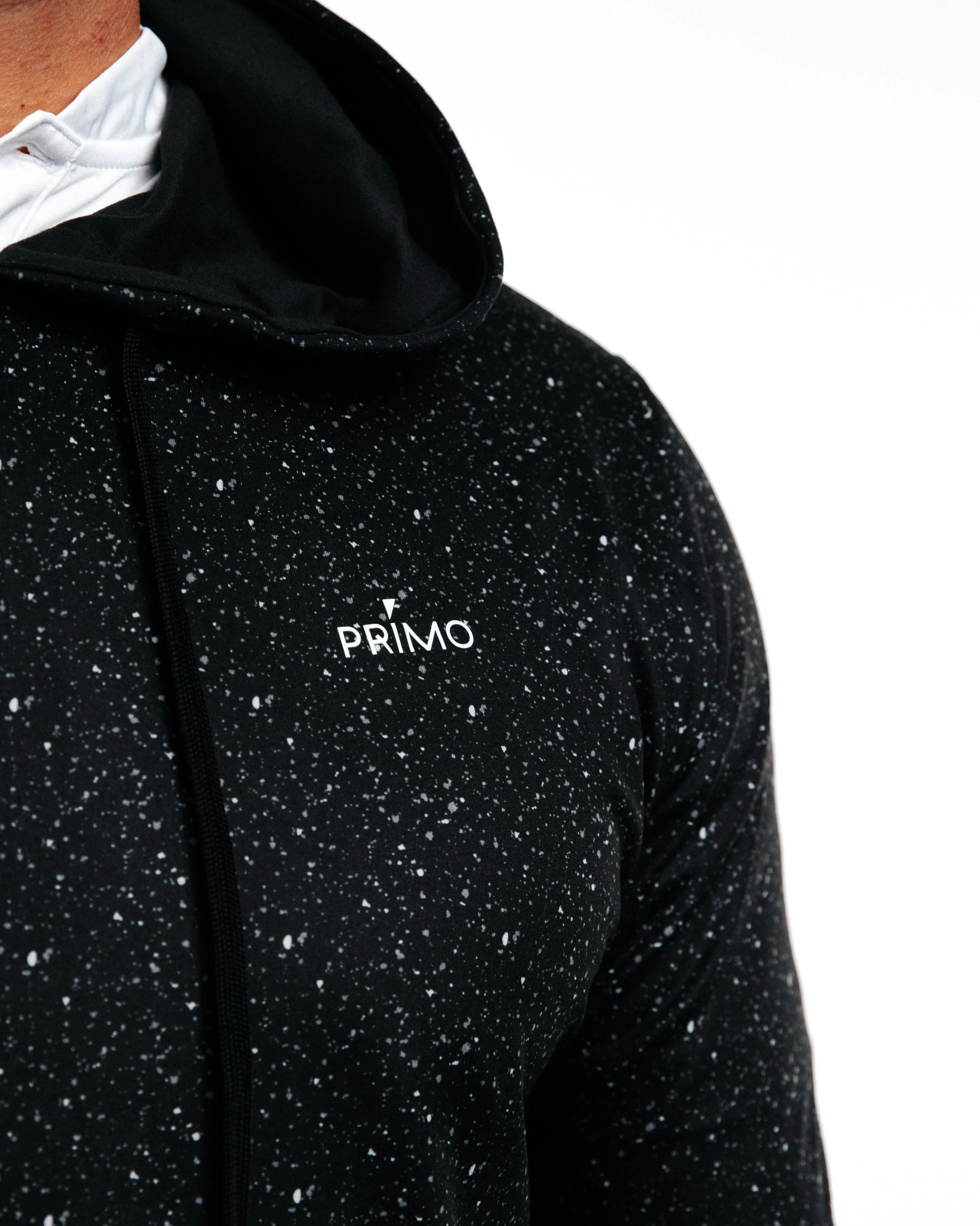 Speckled Black Golf Hoodie,Men