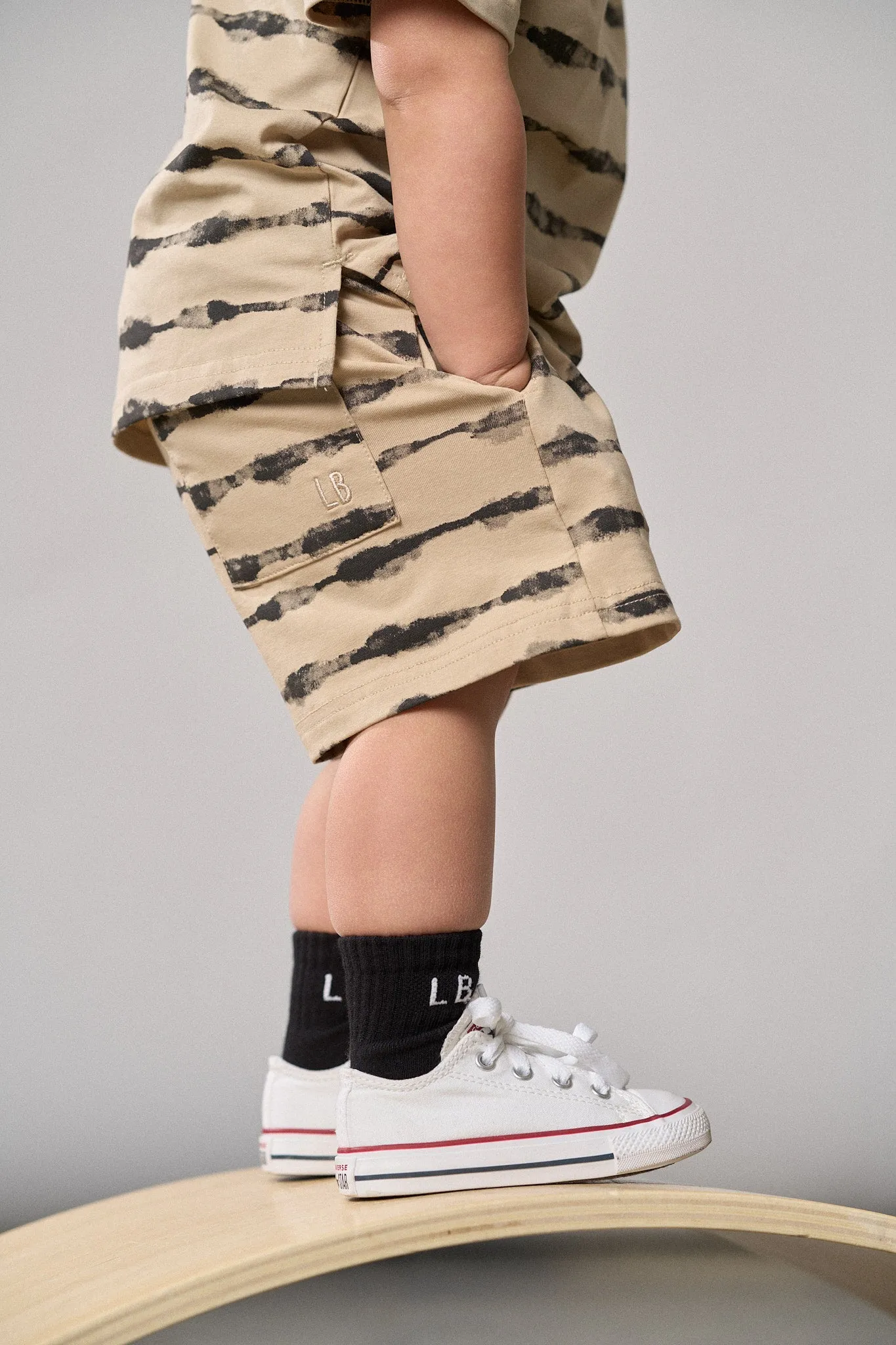 Static Stripe Short,Kids