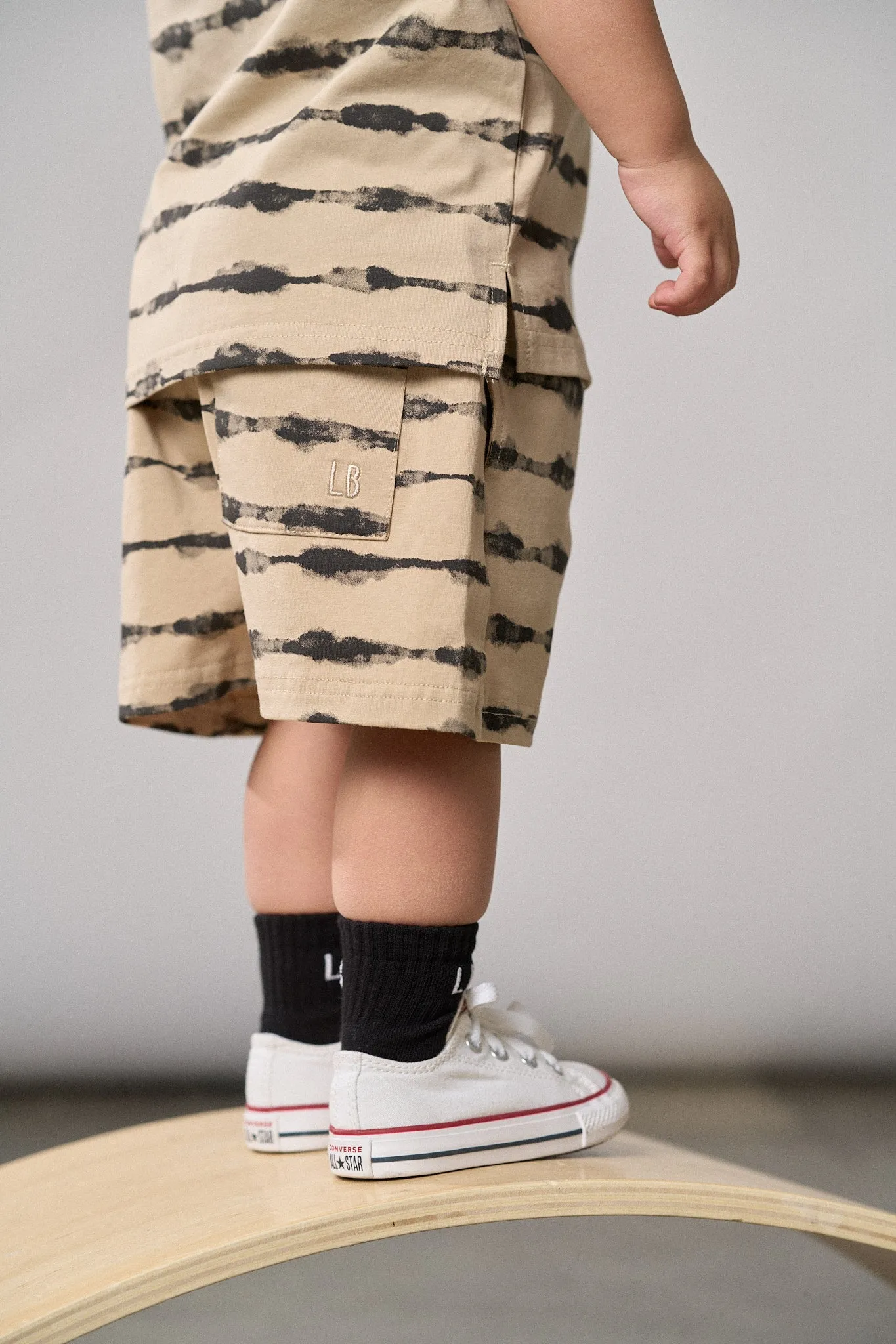 Static Stripe Short,Kids