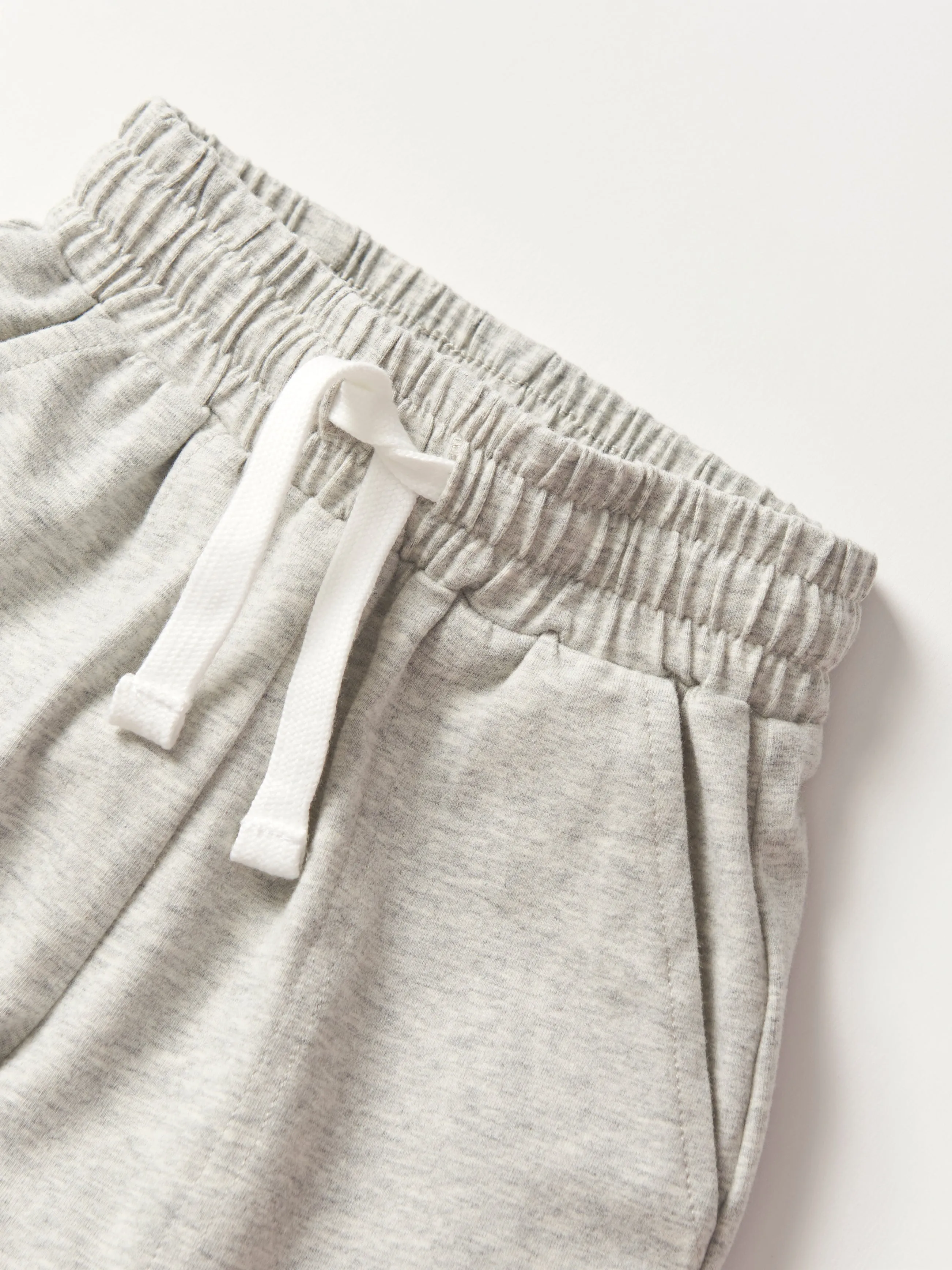 Stitch Pocket Jersey Short - Light Heather Grey,Kids