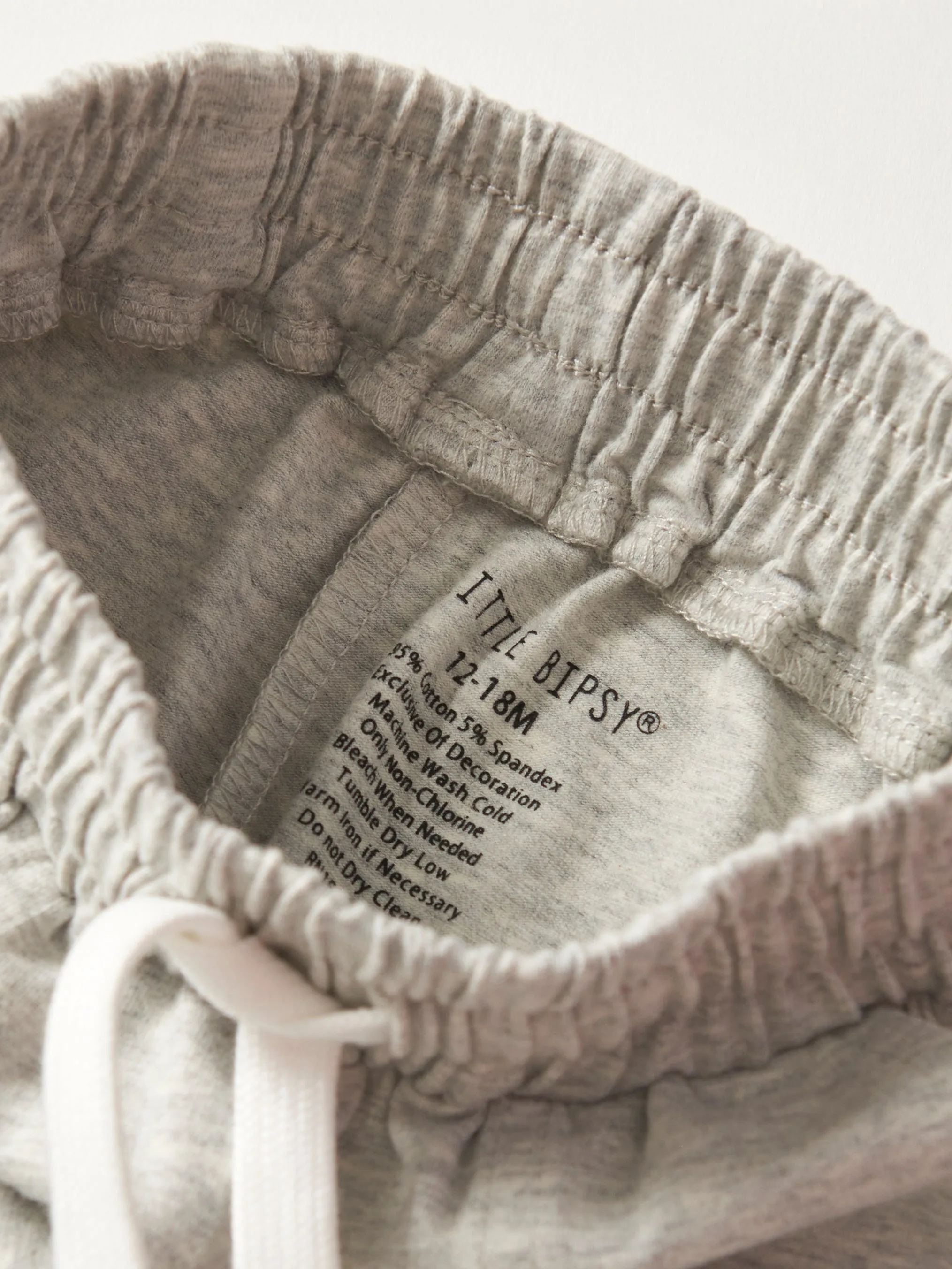 Stitch Pocket Jersey Short - Light Heather Grey,Kids
