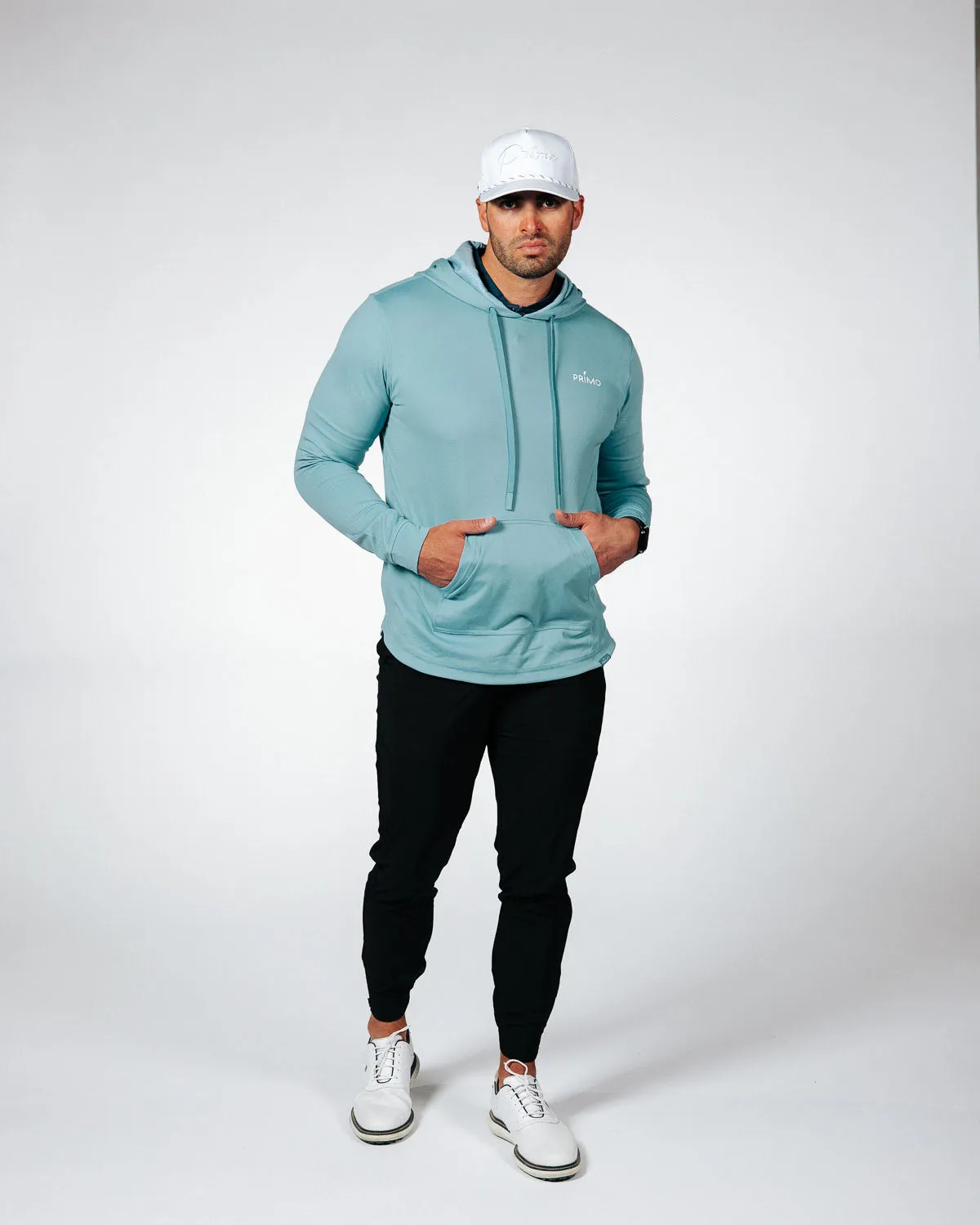 Storm Blue Pebble Golf Hoodie,Men