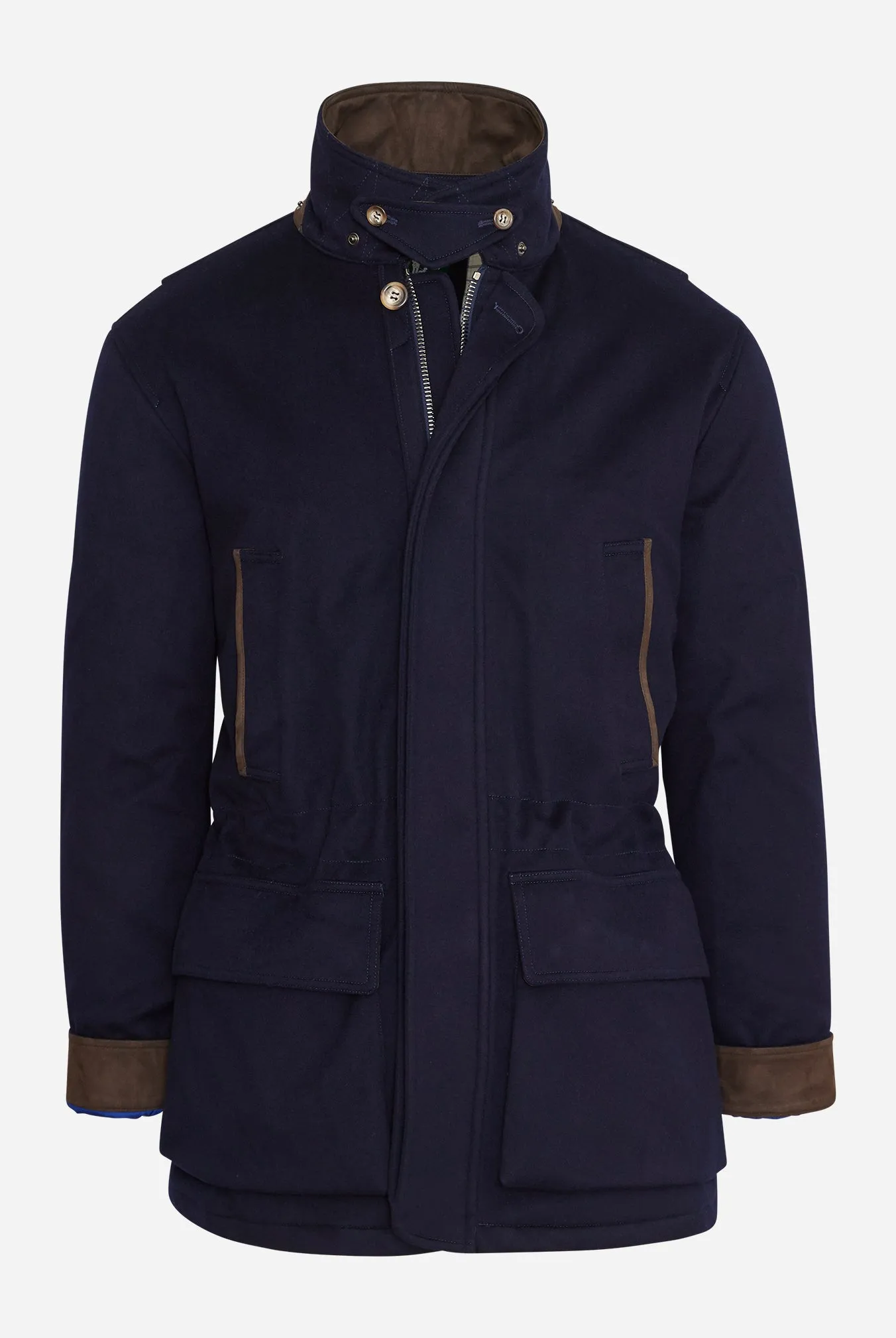 Storm System Wool Ralph Coat in Navy,Men
