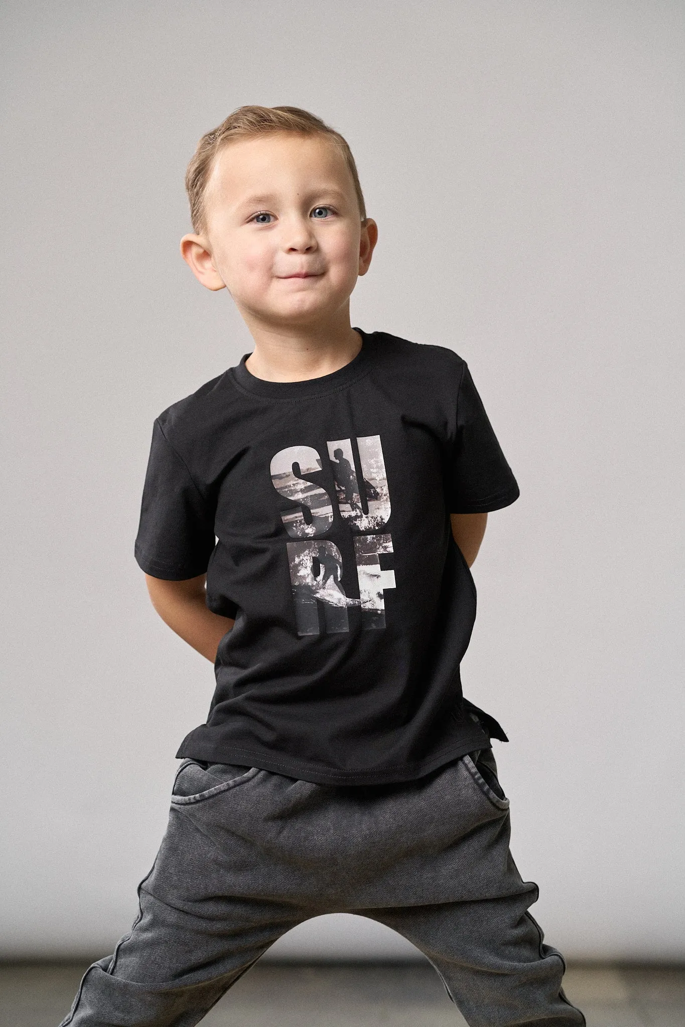 Surf Tee - Black,Kids