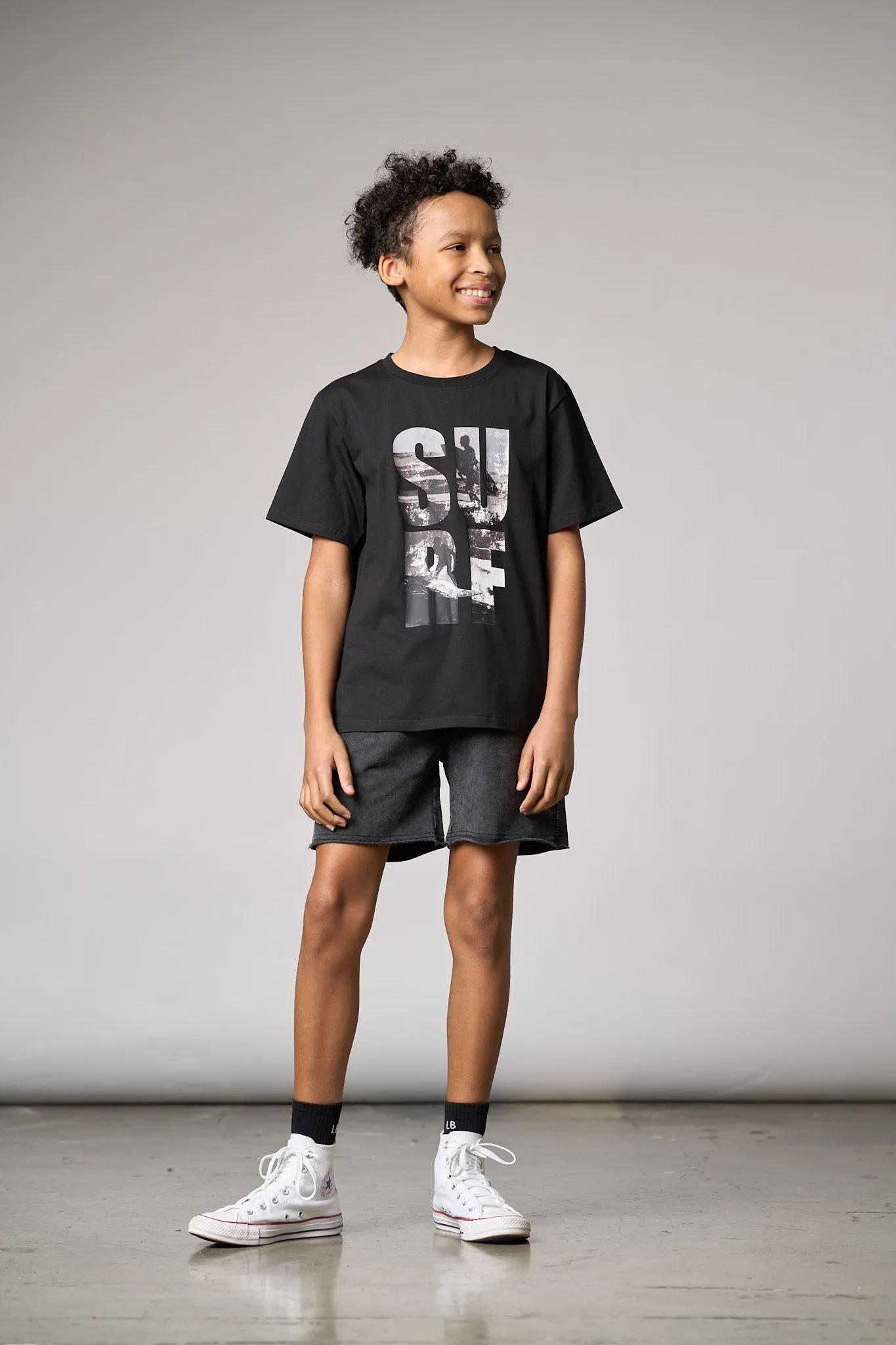Surf Tee - Black,Kids
