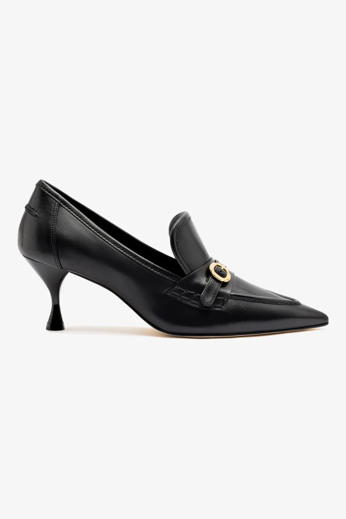 Susan Pump In Black Leather,Women Heel