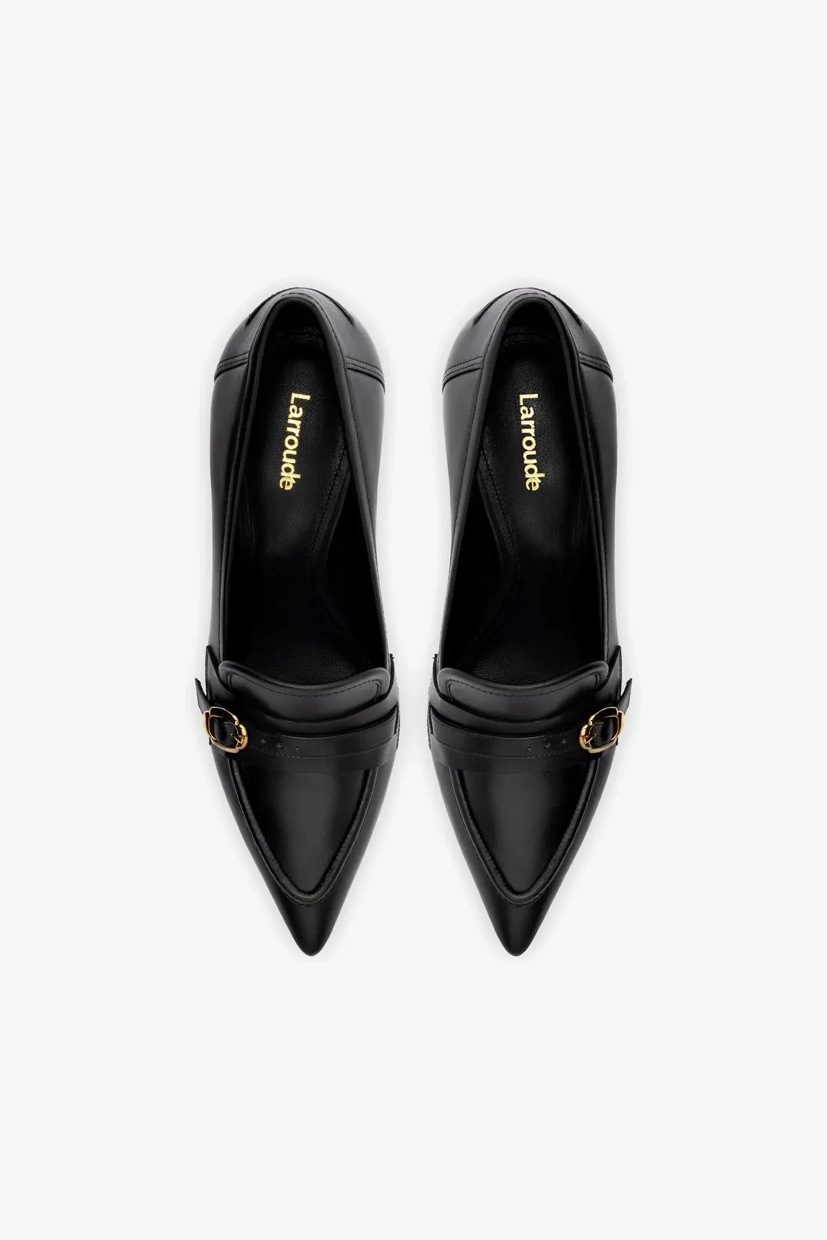 Susan Pump In Black Leather,Women Heel