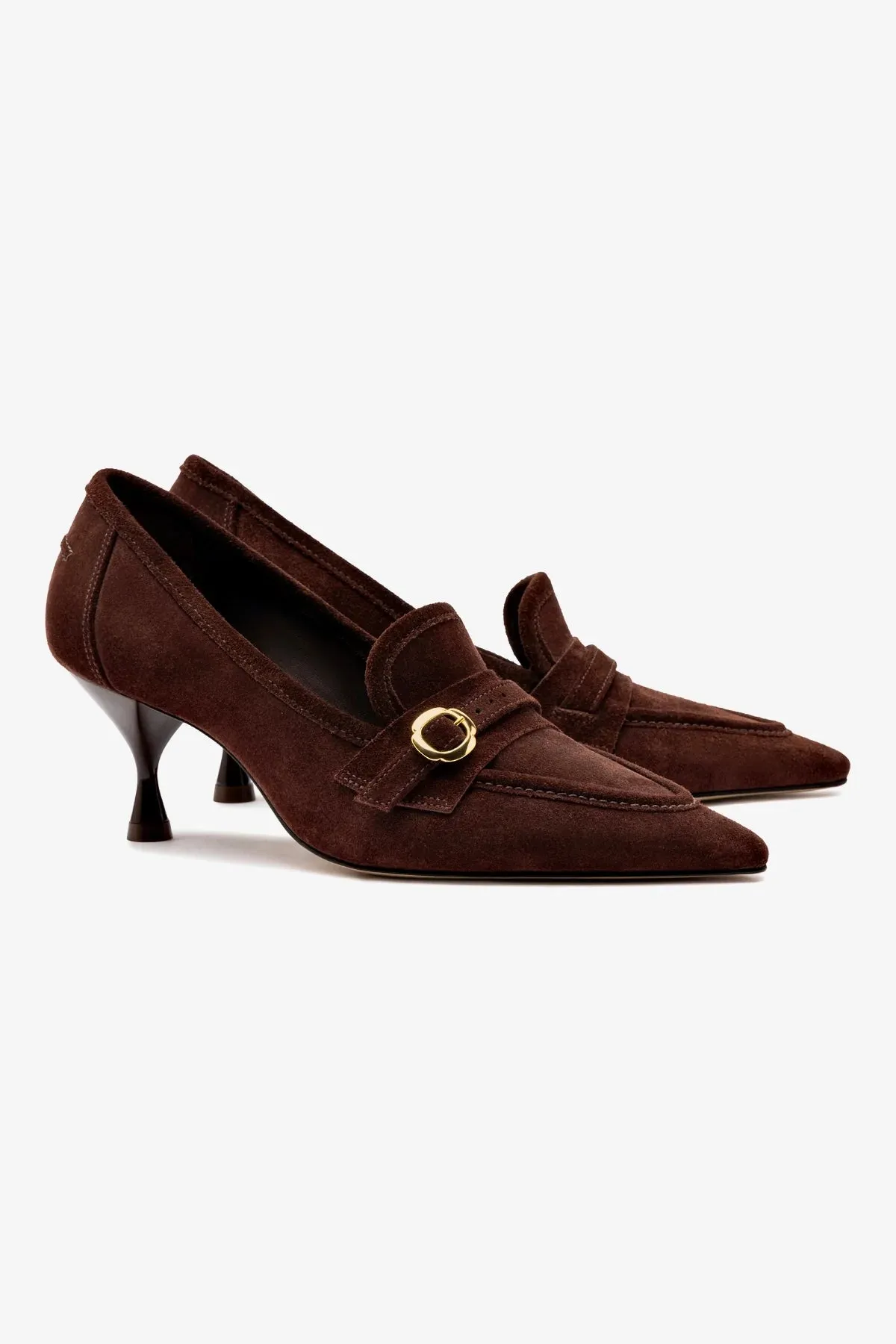 Susan Pump In Brown Suede,Women Heel