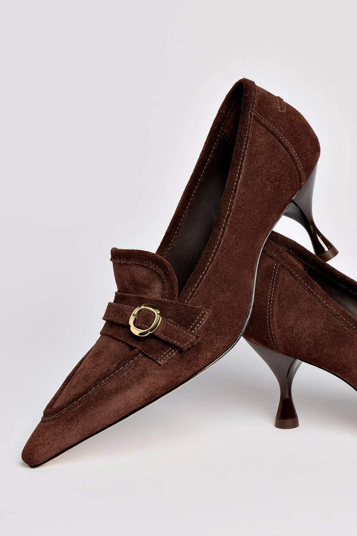 Susan Pump In Brown Suede,Women Heel