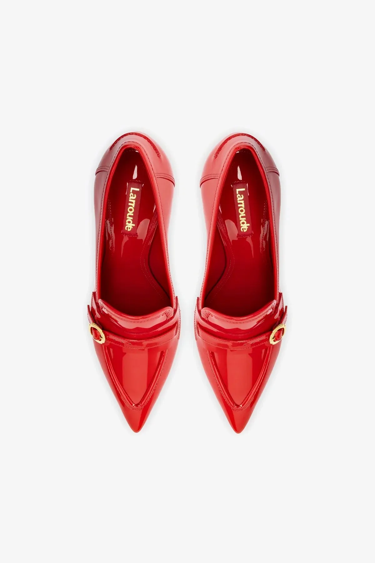 Susan Pump In Scarlet Patent Leather,Women Heel