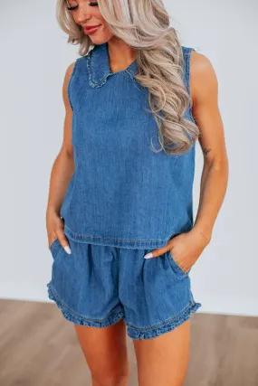 Suzie Denim Tank,Women Tank