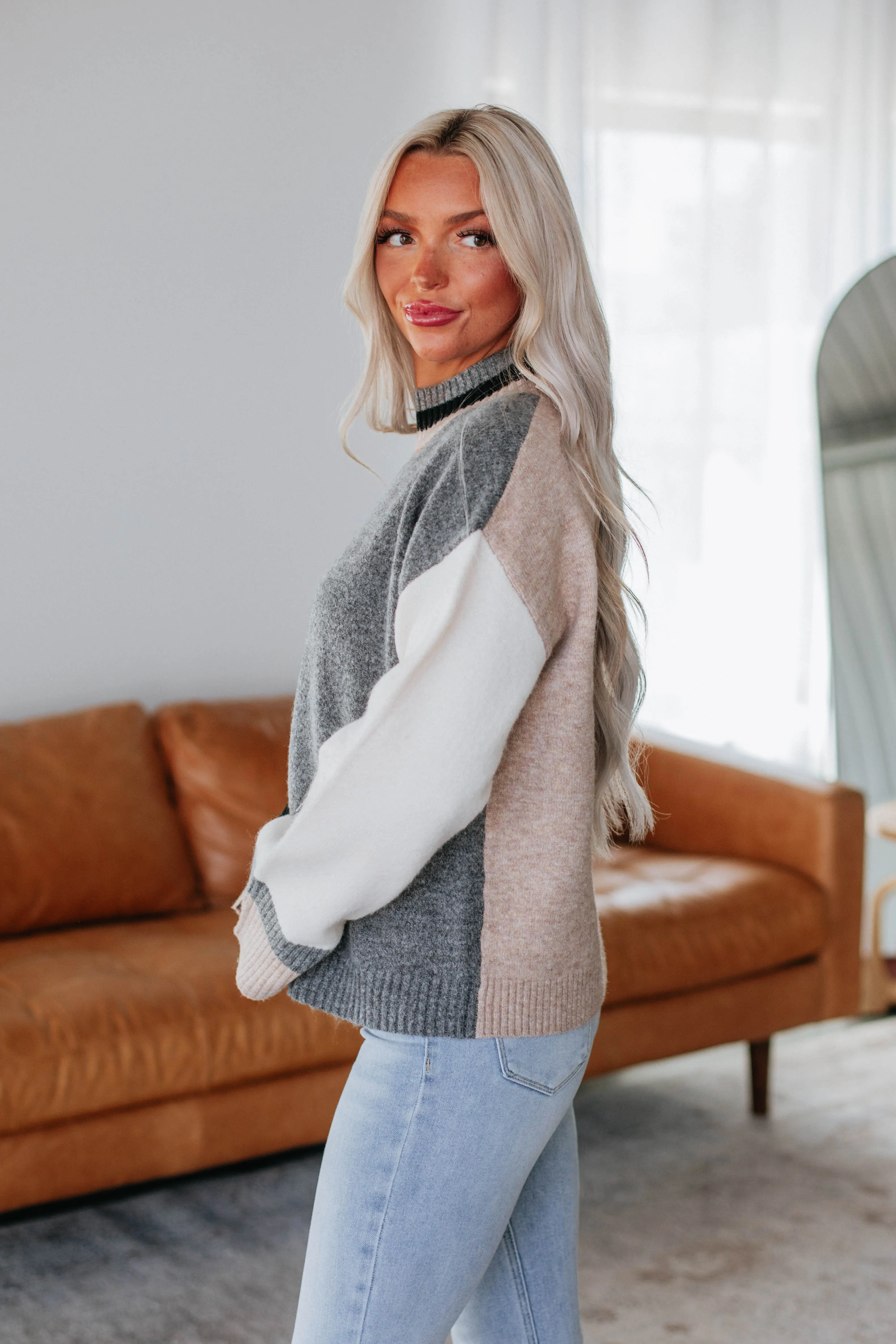 Tamela Colorblock Sweater,Women Sweater