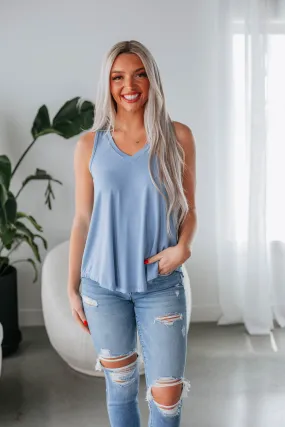 Teyana Tank - Periwinkle,Women Tank
