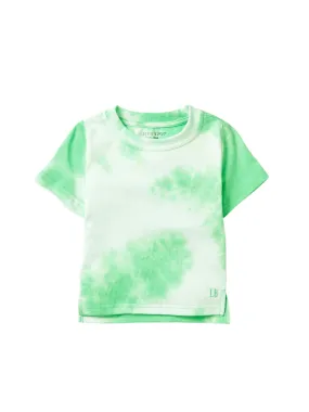 Tie Dye Tee - Green,Kids