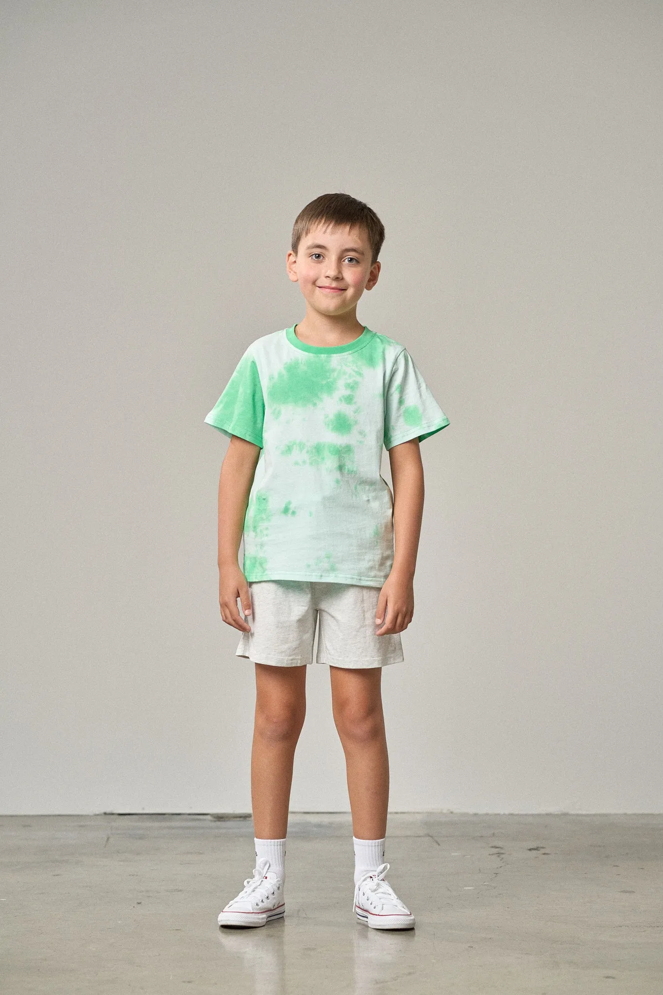 Tie Dye Tee - Green,Kids