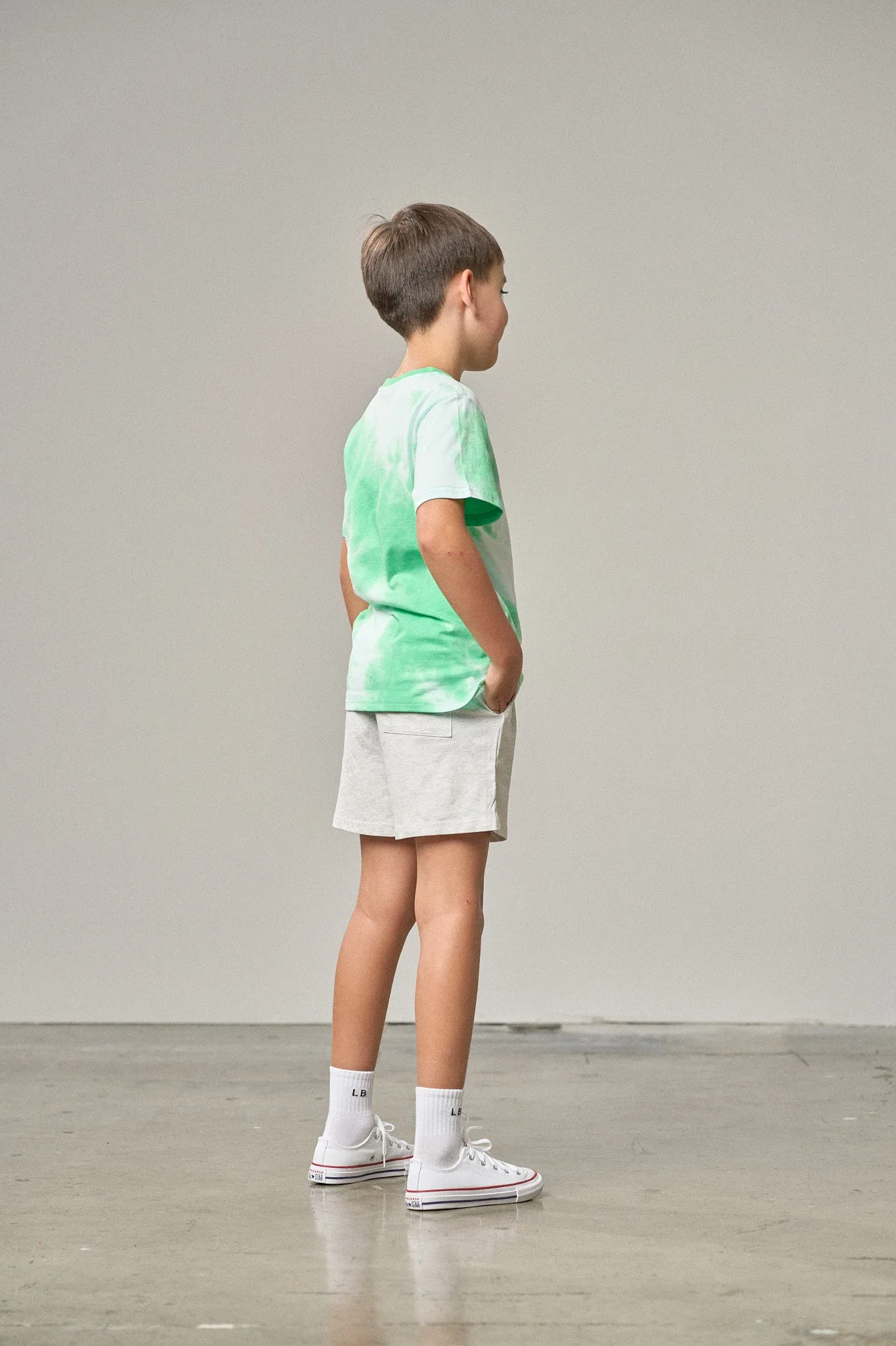 Tie Dye Tee - Green,Kids