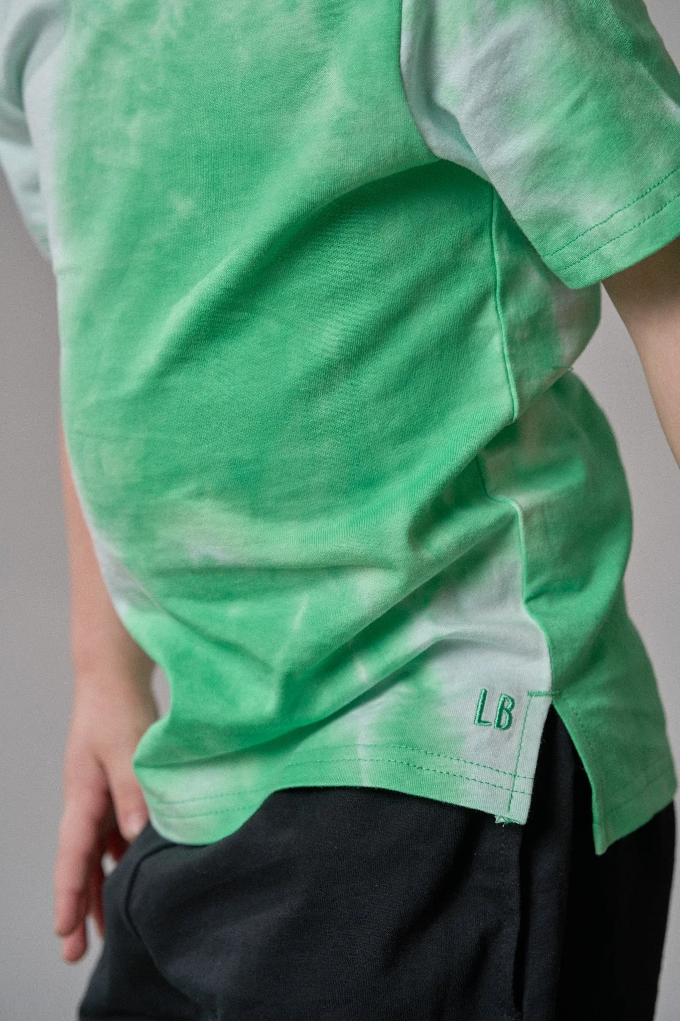 Tie Dye Tee - Green,Kids