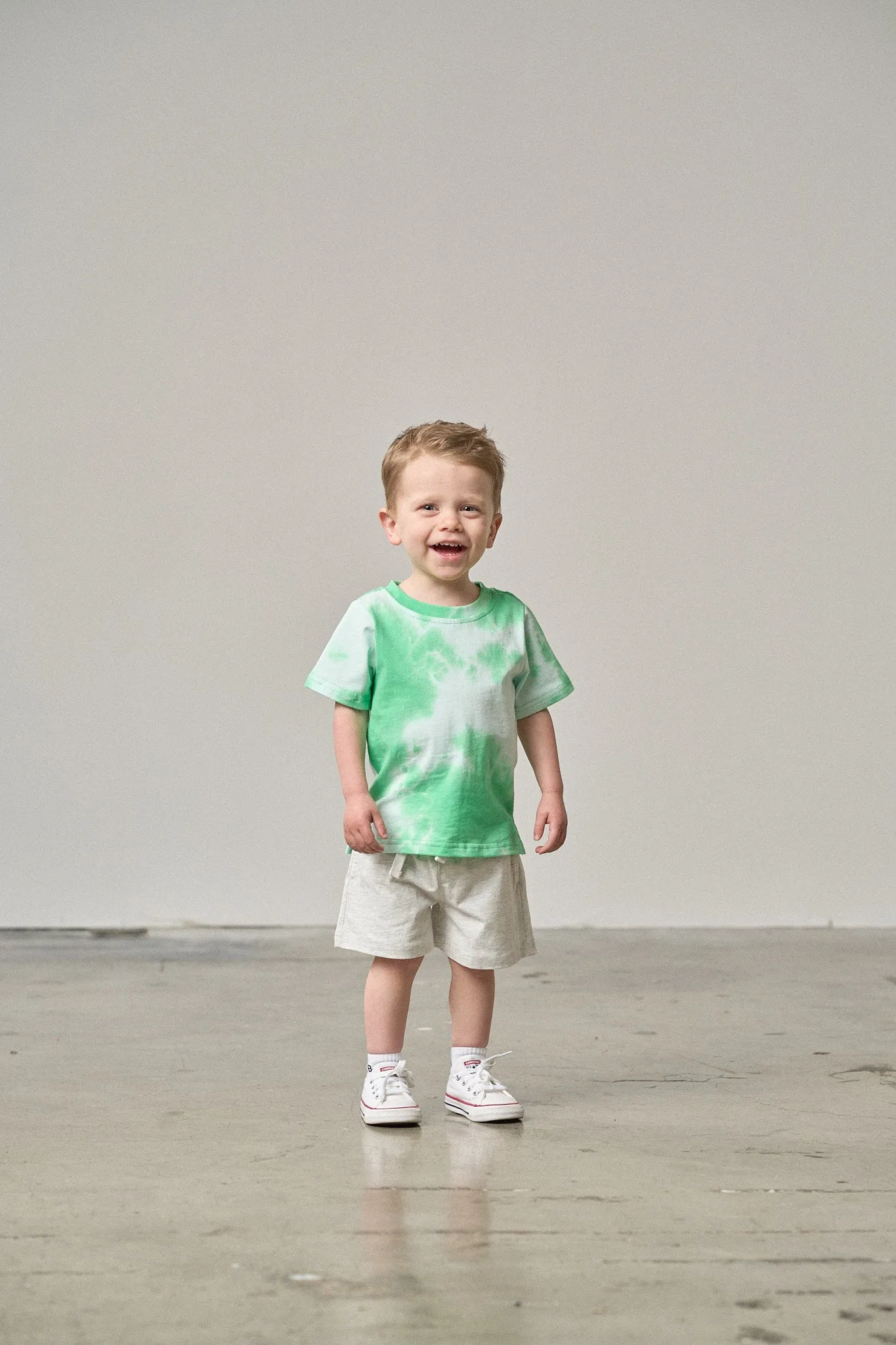 Tie Dye Tee - Green,Kids
