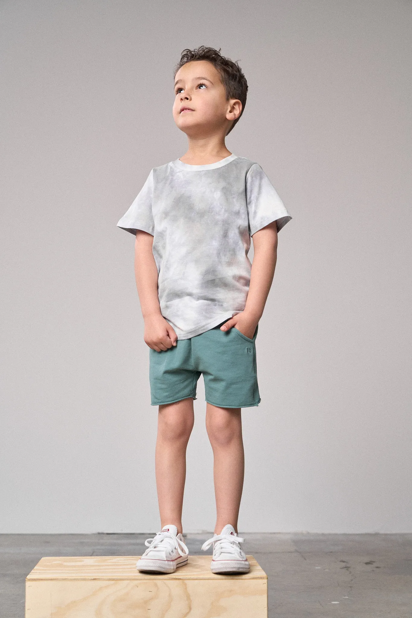 Tie Dye Tee - Grey,Kids