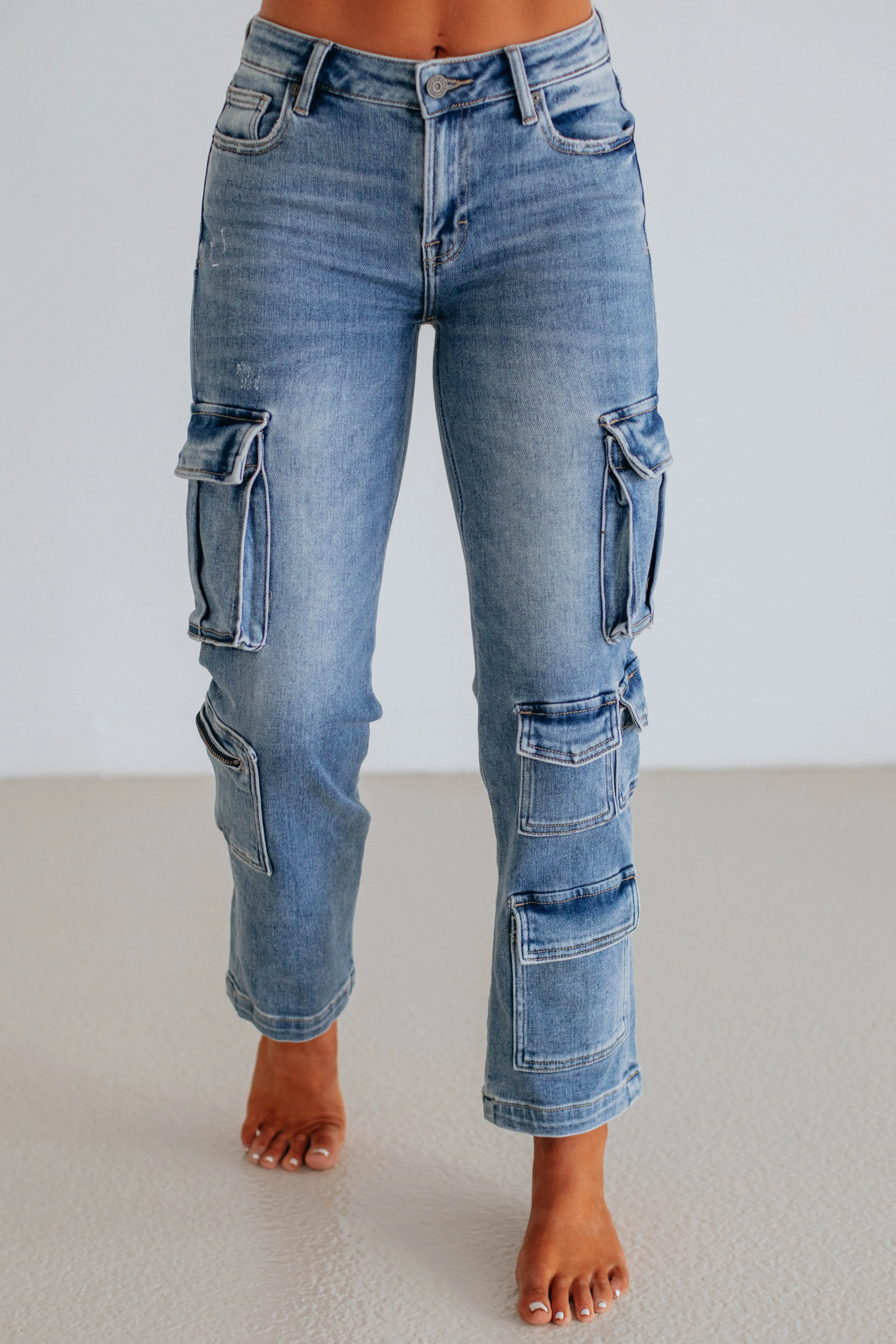 Tracey Hidden Cargo Jeans - Staredown,Jeans Women