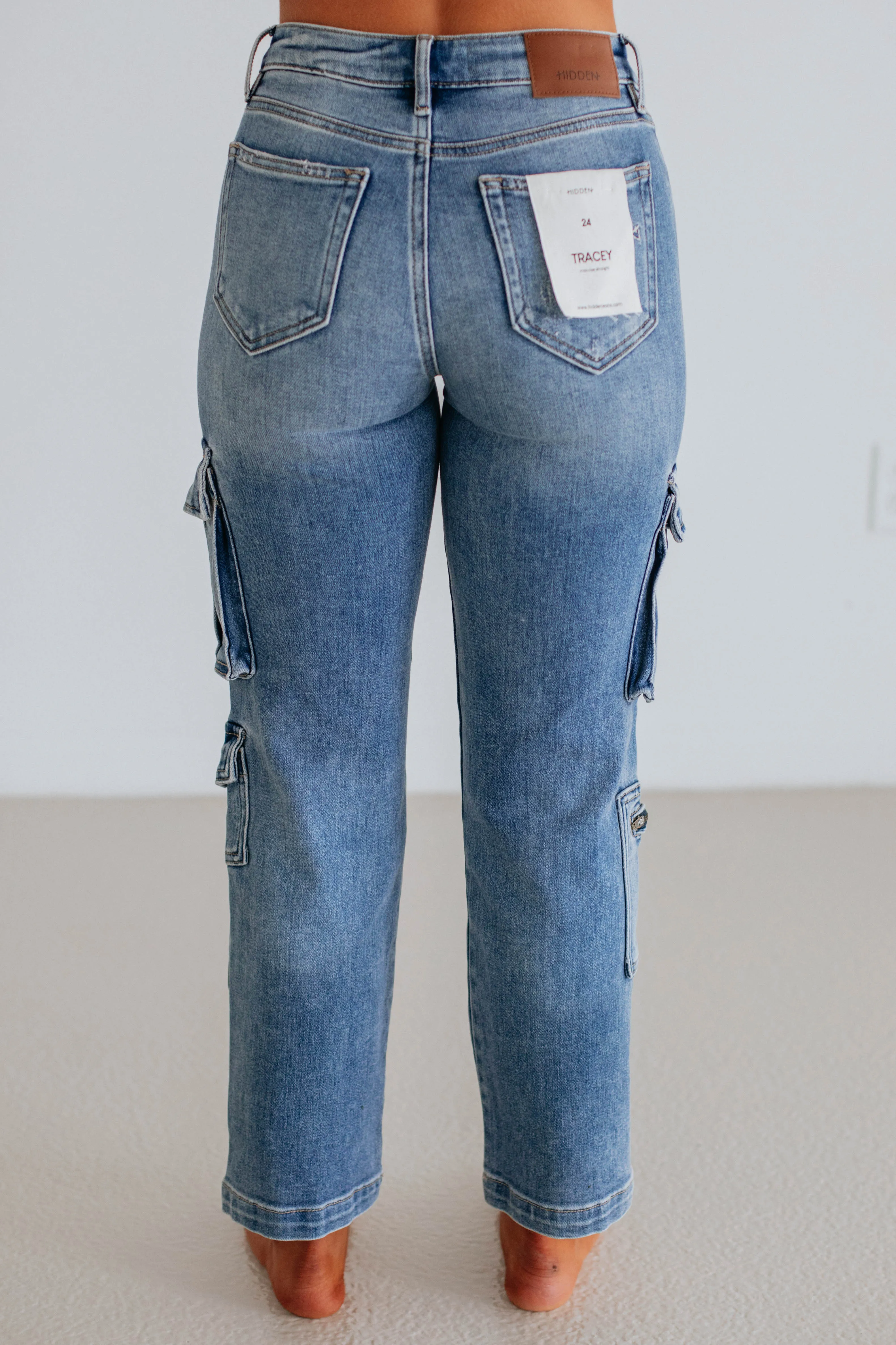 Tracey Hidden Cargo Jeans - Staredown,Jeans Women