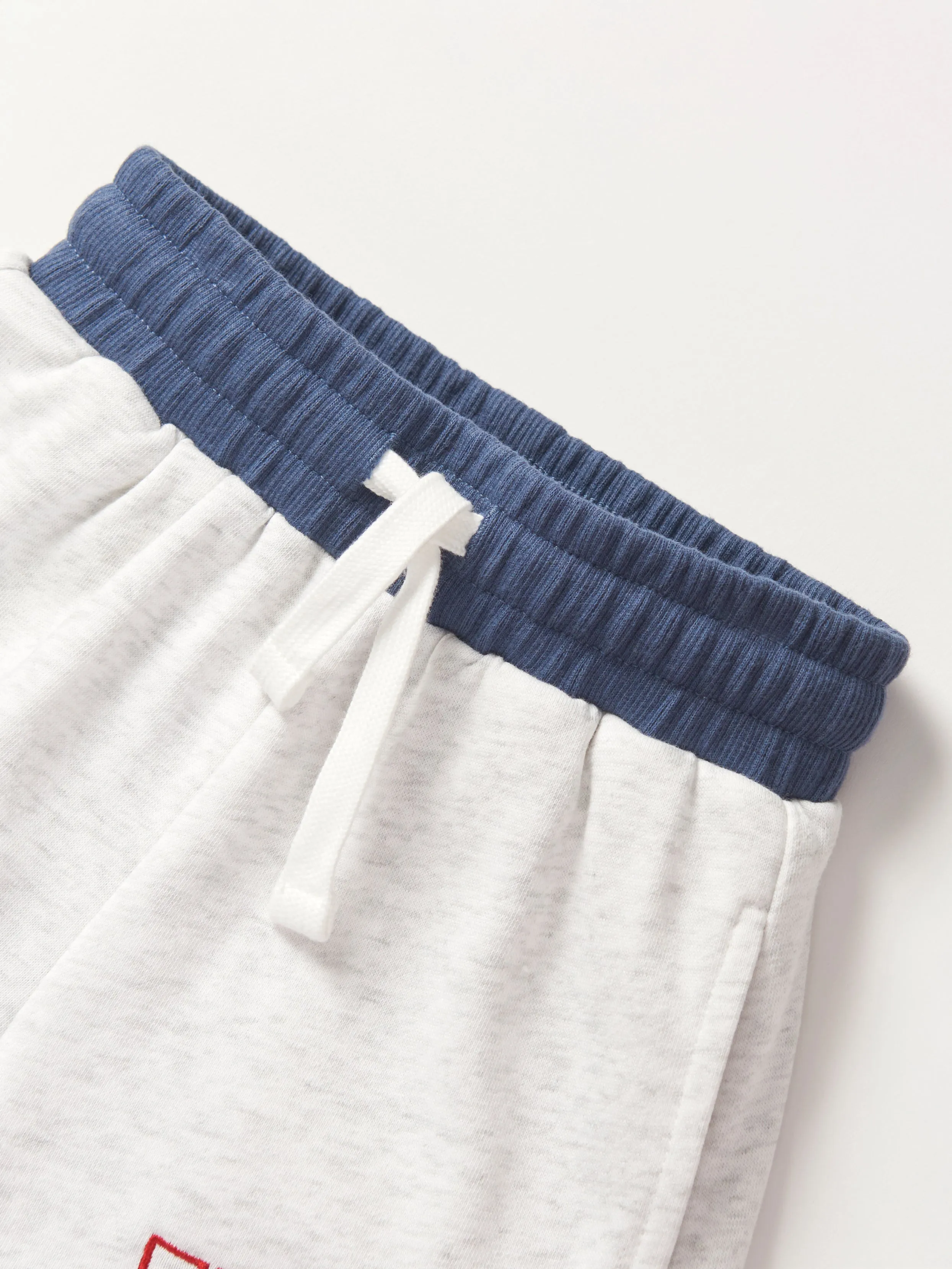 USA Raw Edge Sweatshort - Heather Grey,Kids