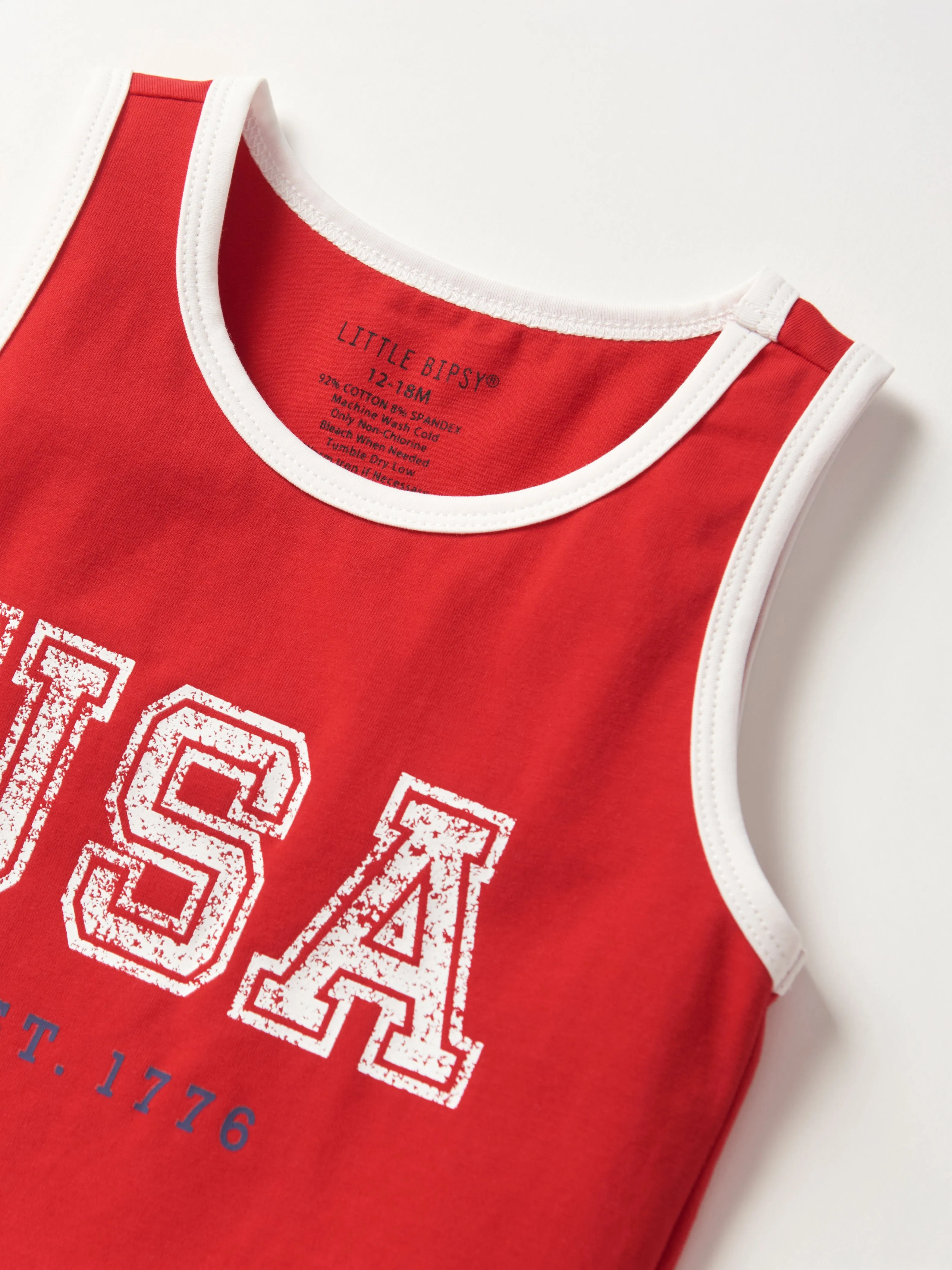USA Tank - Red,Kids