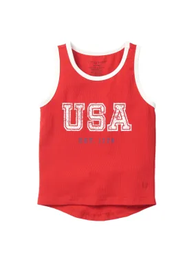 USA Tank - Red,Kids