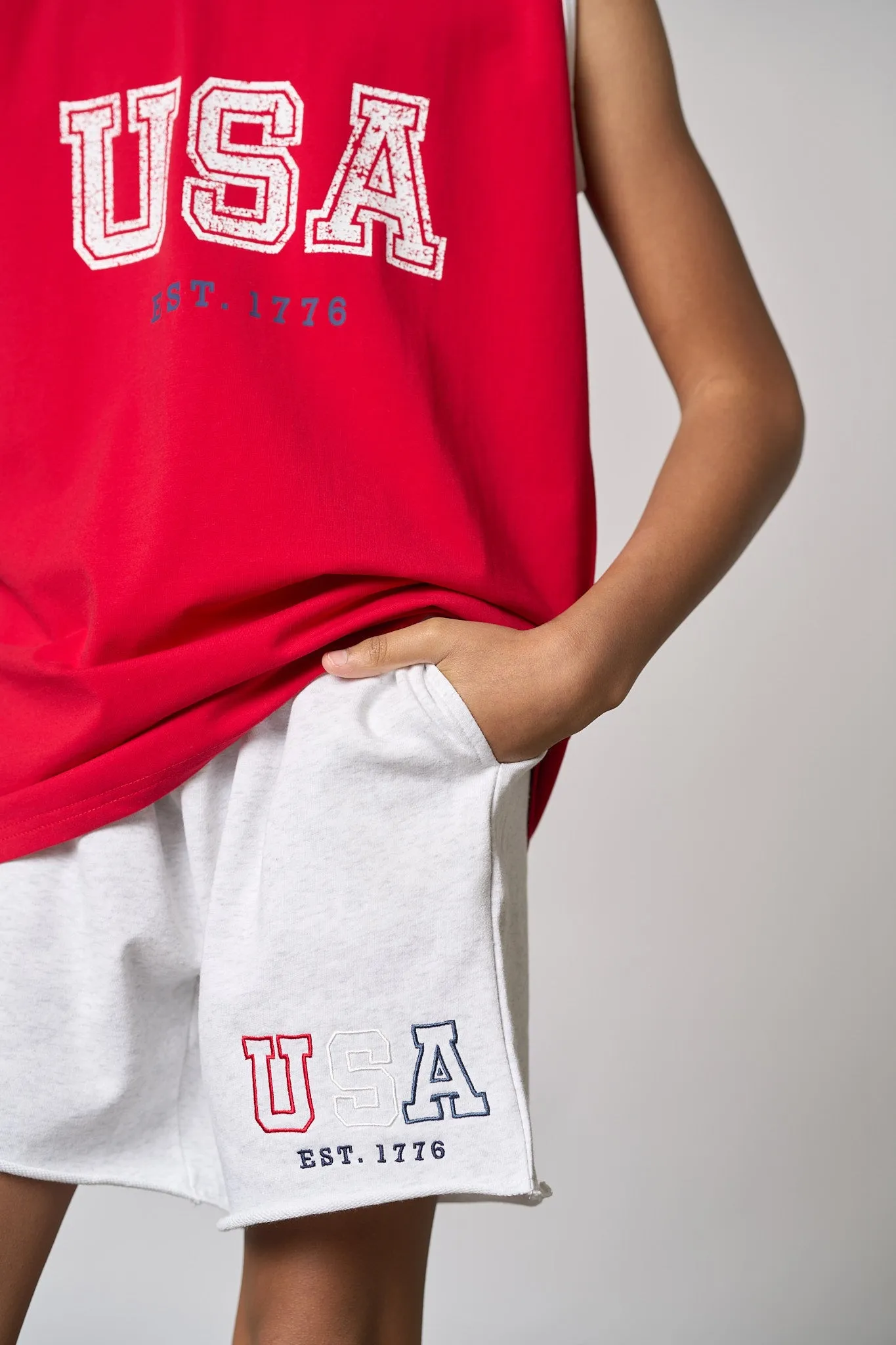 USA Tank - Red,Kids