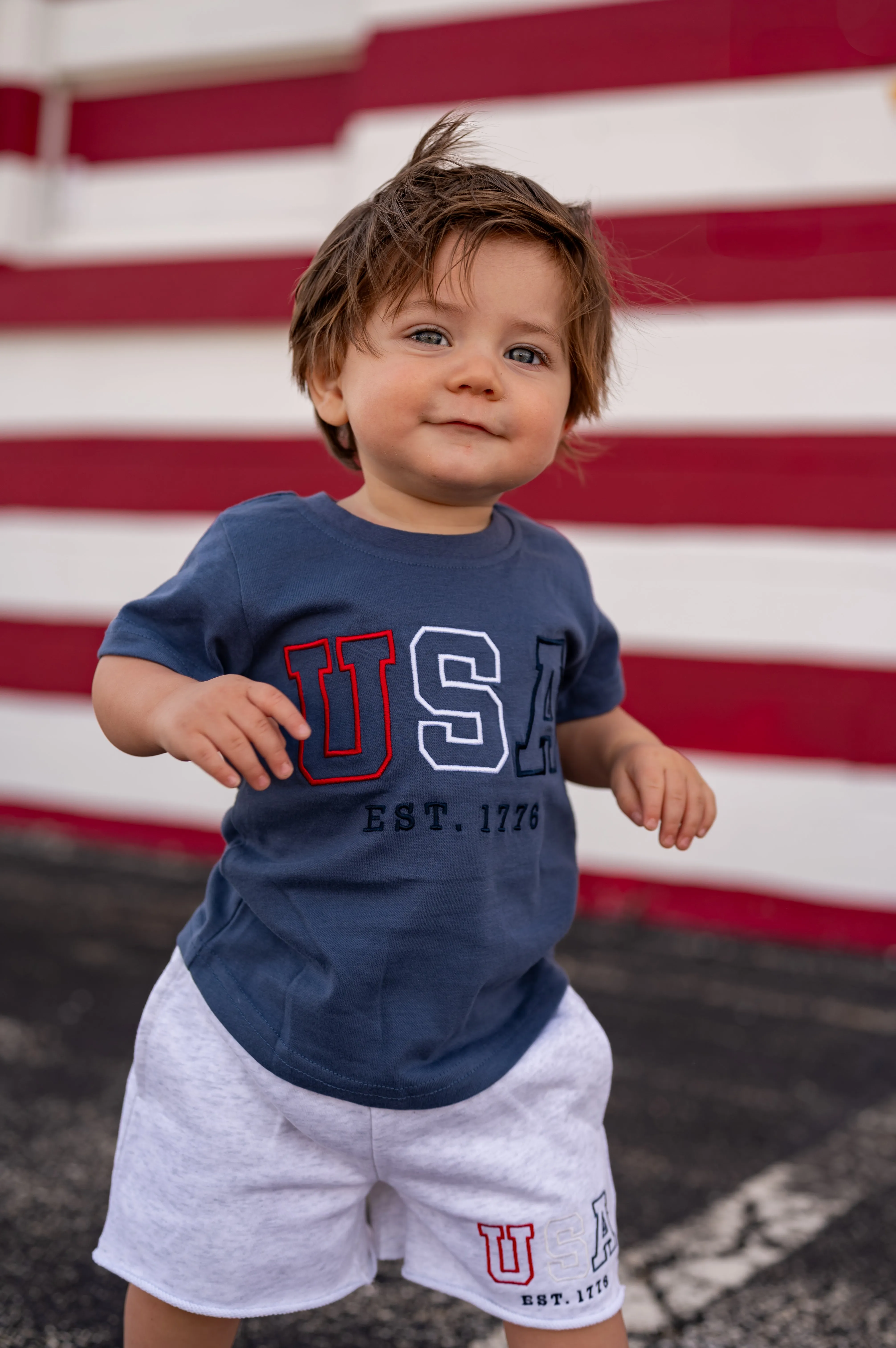 USA Tee - Navy,Kids