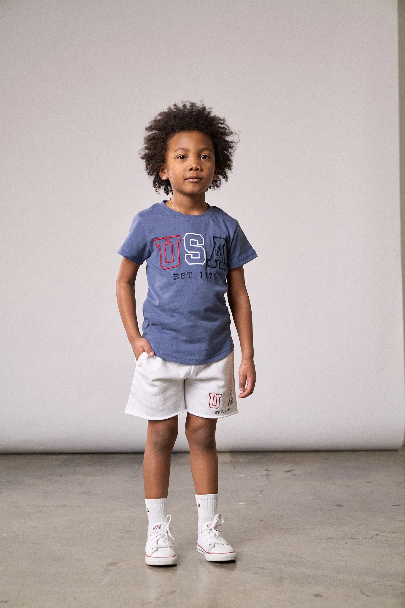USA Tee - Navy,Kids