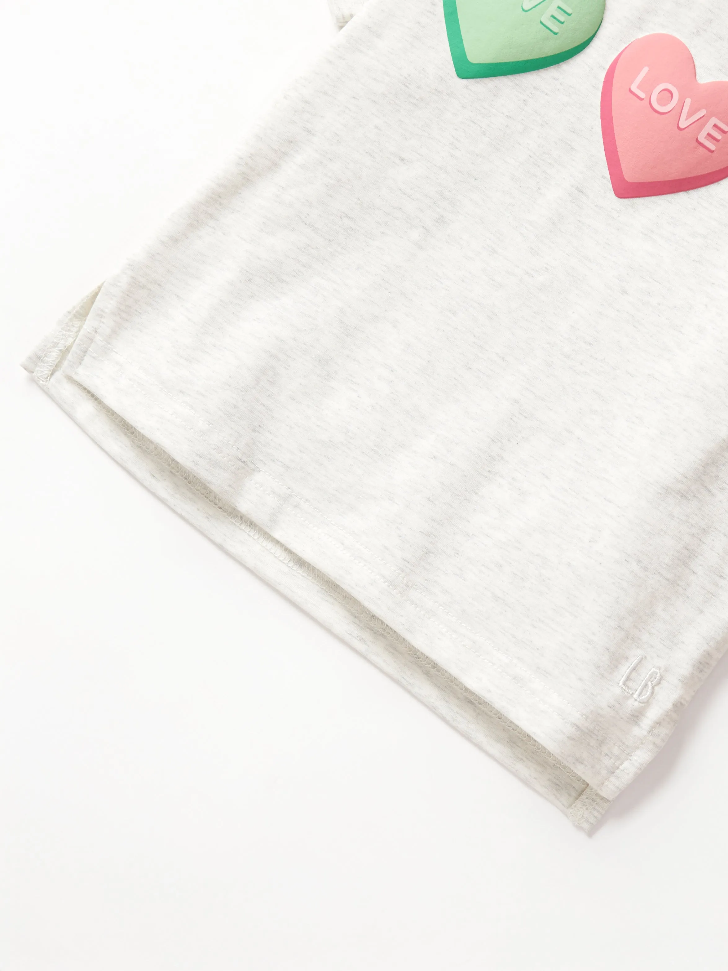 V-Day Boxy Tee - Grey,Kids