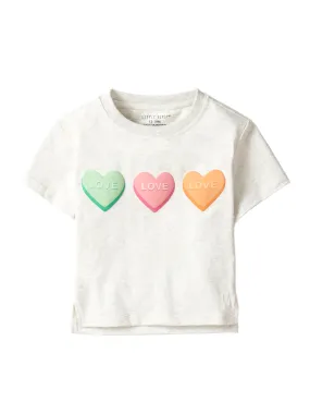 V-Day Boxy Tee - Grey,Kids
