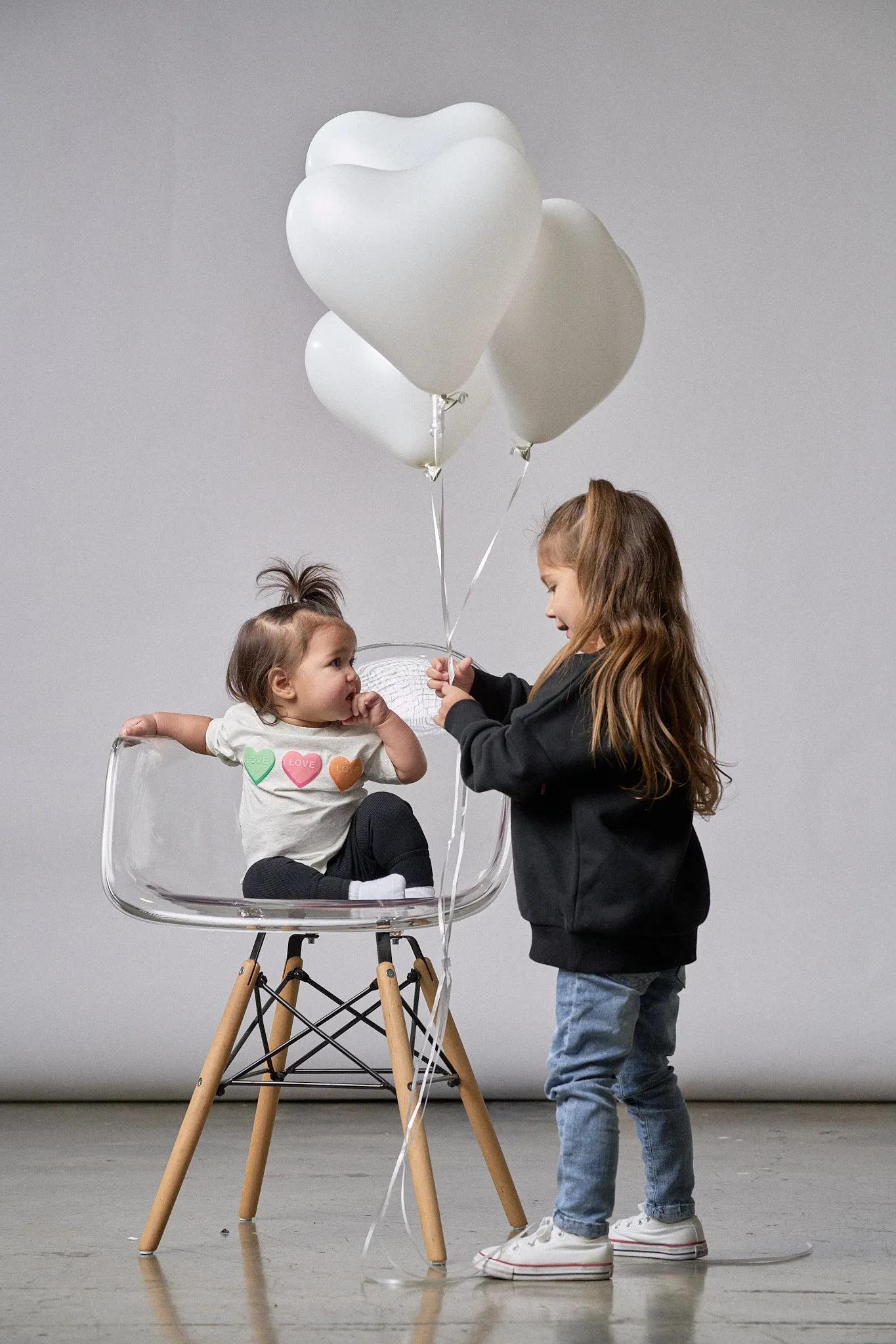 V-Day Boxy Tee - Grey,Kids