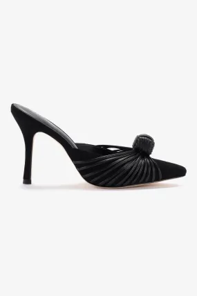 Valerie Pump In Black Suede,Women Heel