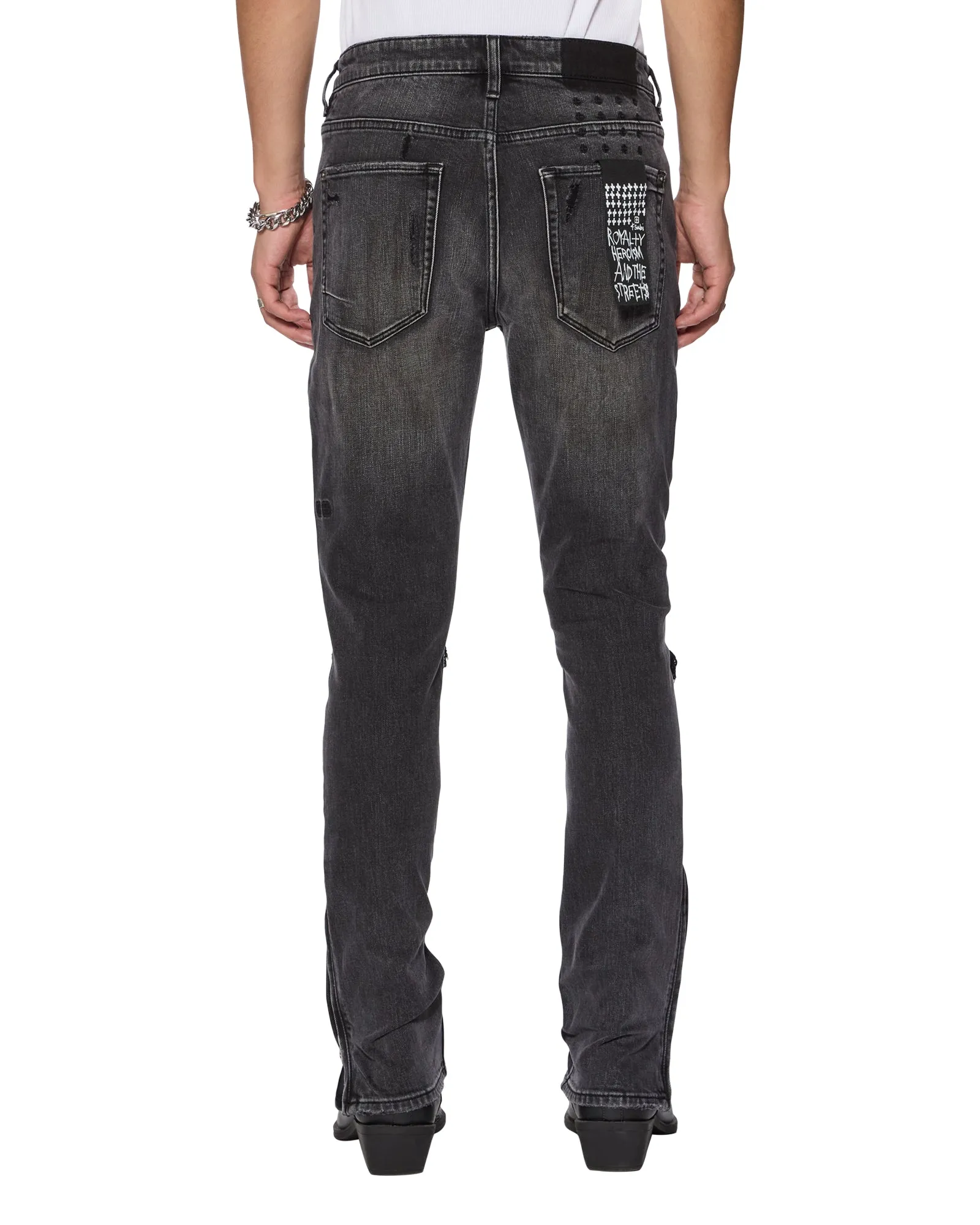 VAN WINKLE TORQUED CHAMBER BLACK,Jeans