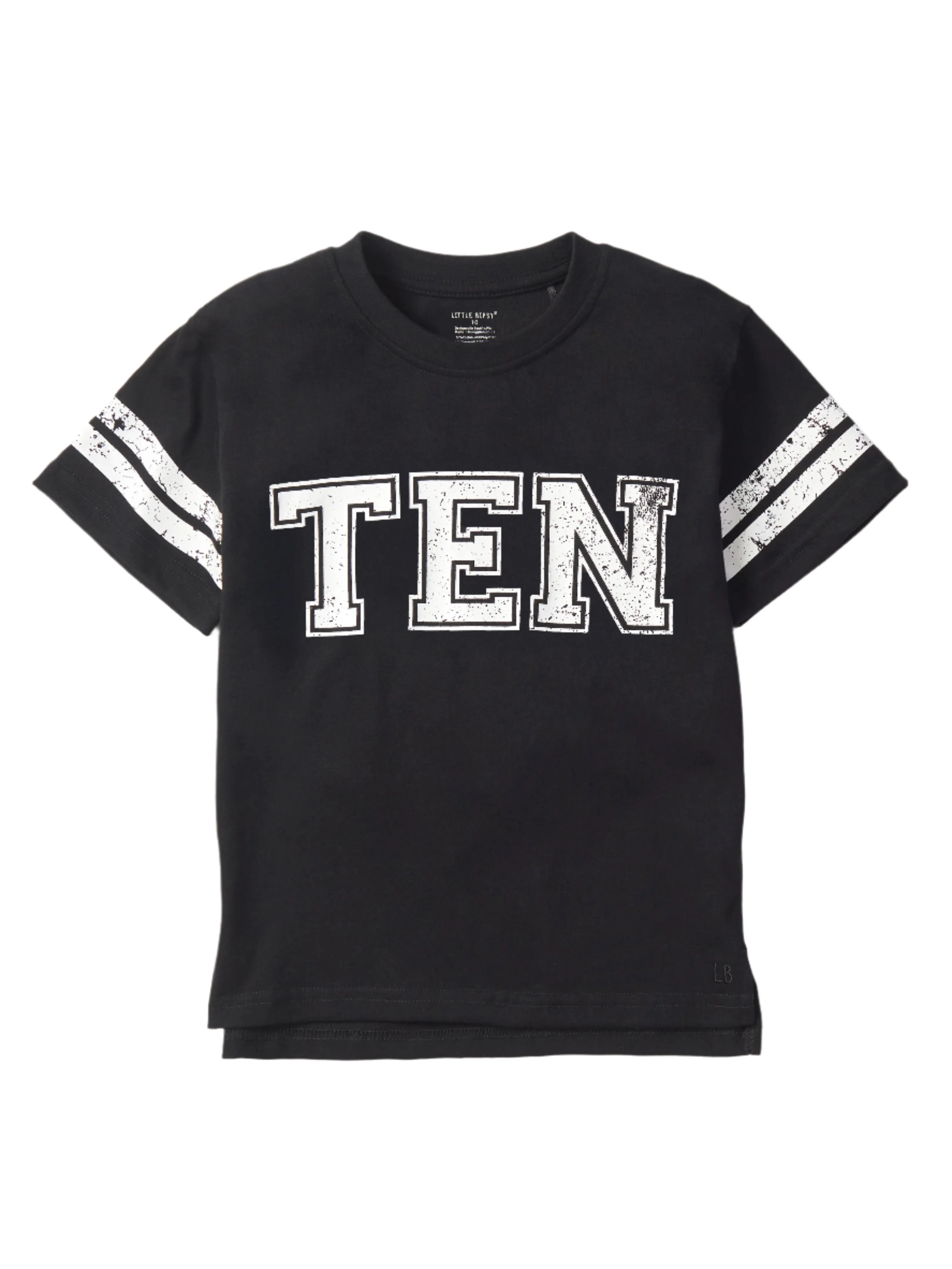 Varsity 10th B-Day Elevated Tee - Black,Kids