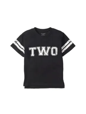 Varsity 2nd B-Day Elevated Tee - Black,Kids