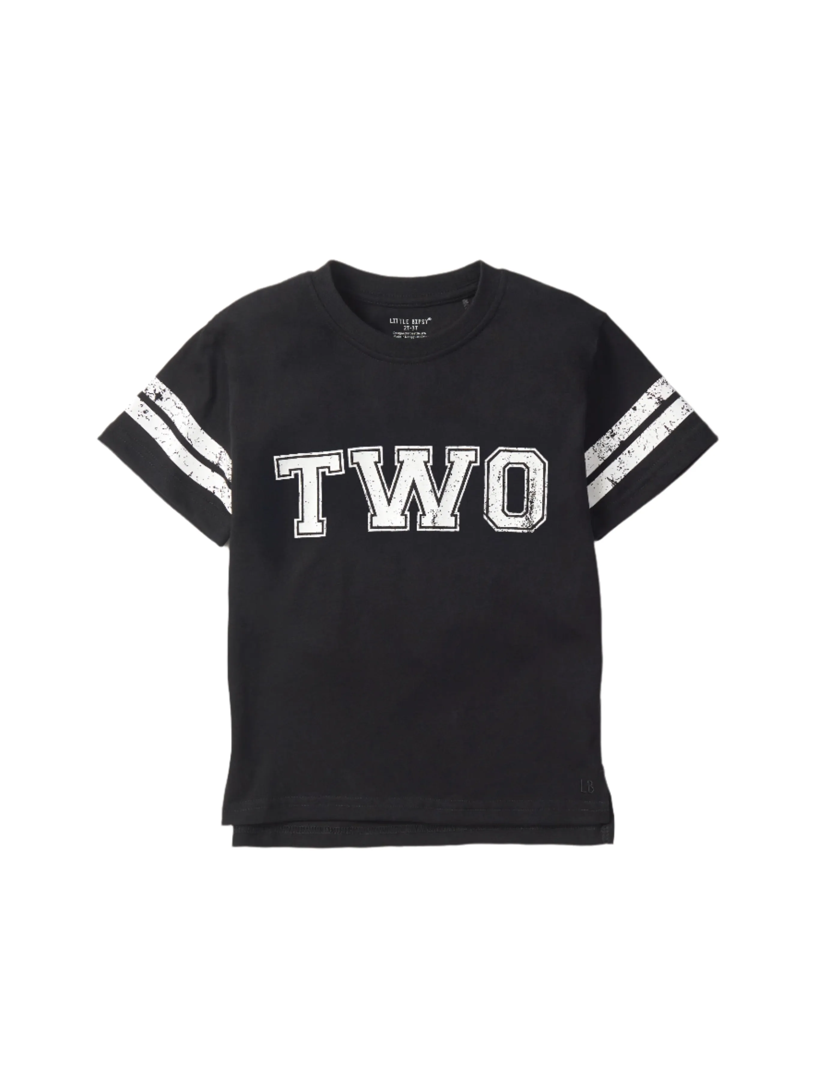 Varsity 2nd B-Day Elevated Tee - Black,Kids