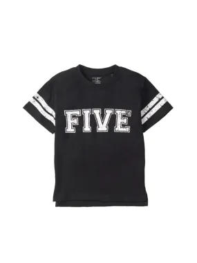 Varsity 5th B-Day Elevated Tee - Black,Kids