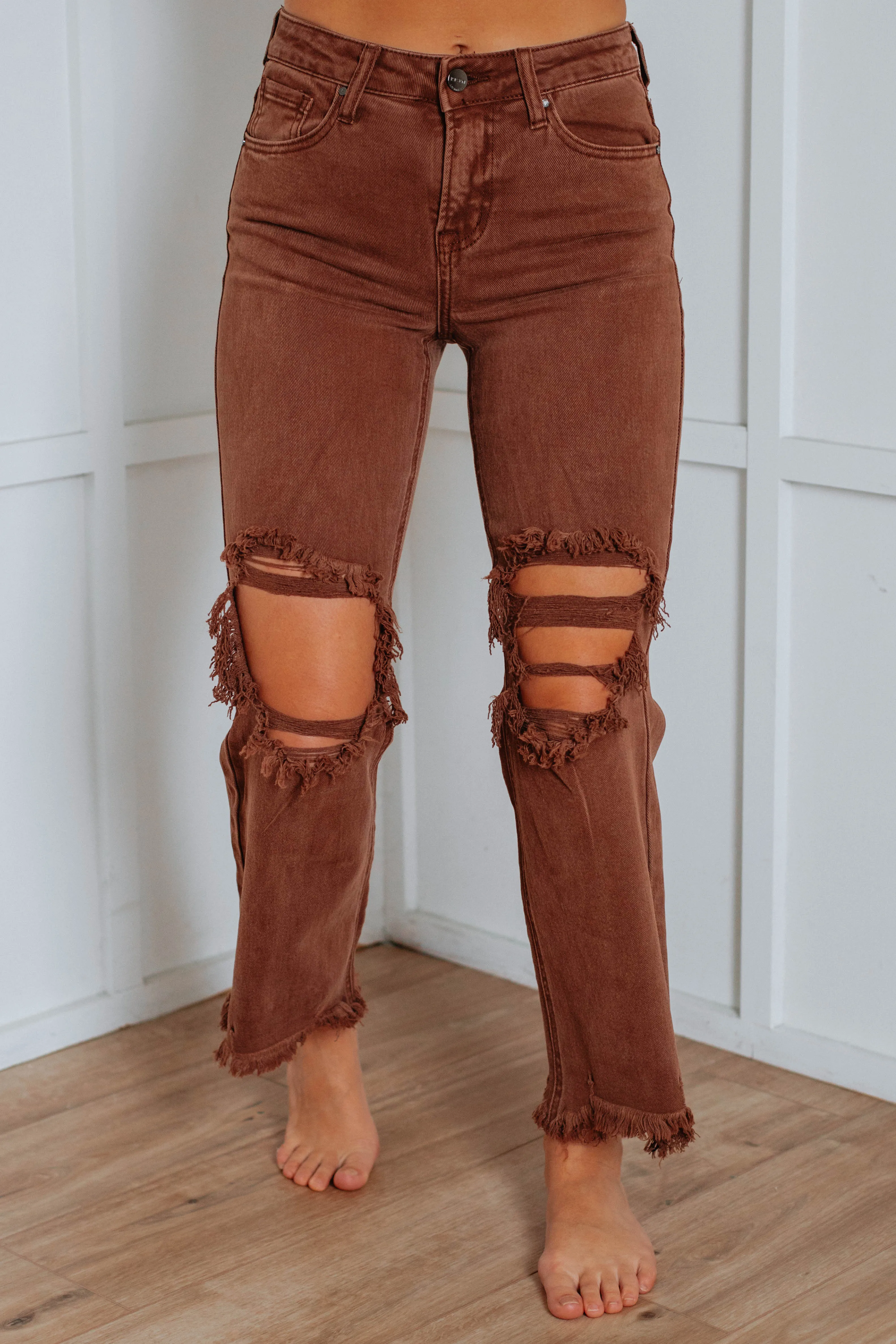 Willow Risen Jeans - Espresso,Jeans Women