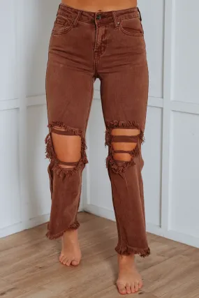 Willow Risen Jeans - Espresso,Jeans Women