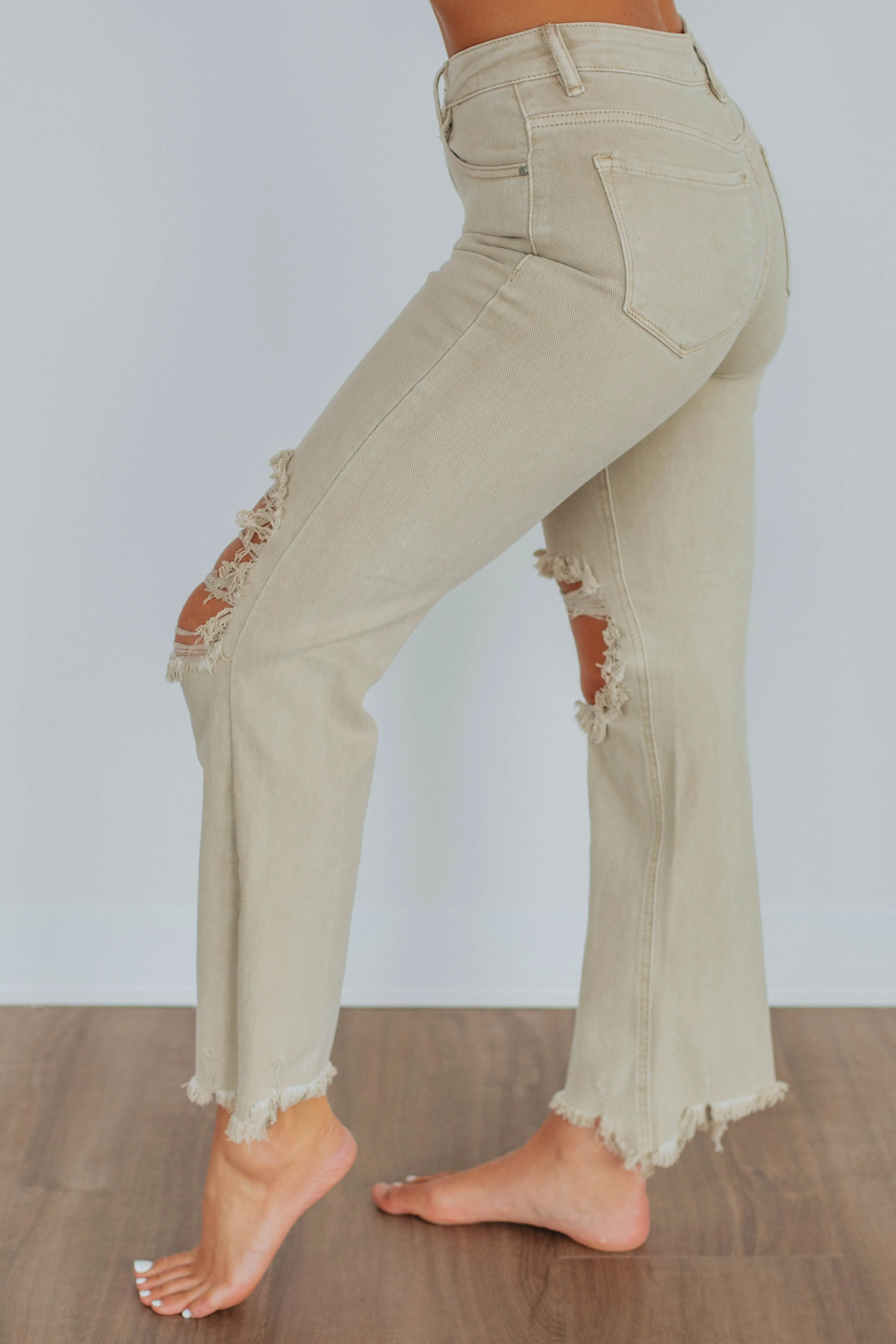 Willow Risen Jeans - Sand,Jeans Women