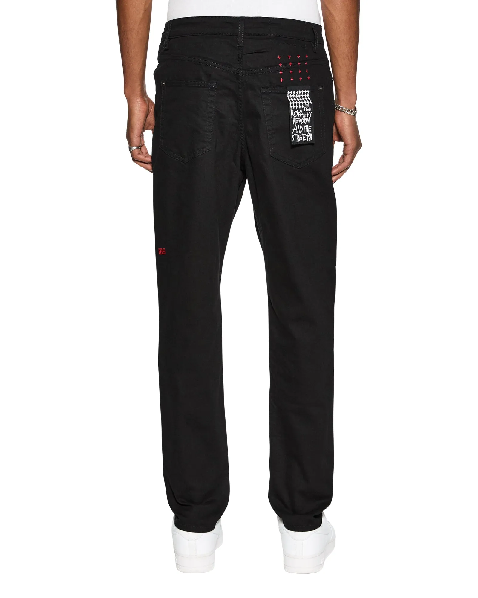 WOLFGANG LAID BLACK,Jeans