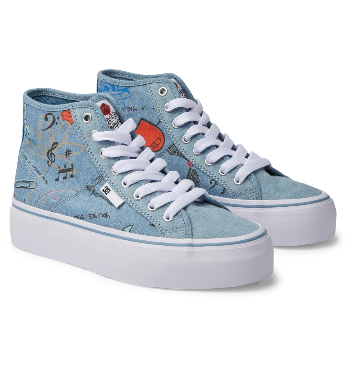 Women's Manual Hi Platform High-Top Shoes,Sneakers