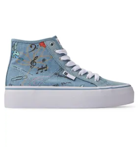 Women's Manual Hi Platform High-Top Shoes,Sneakers