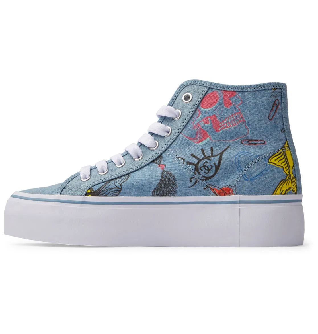 Women's Manual Hi Platform High-Top Shoes,Sneakers